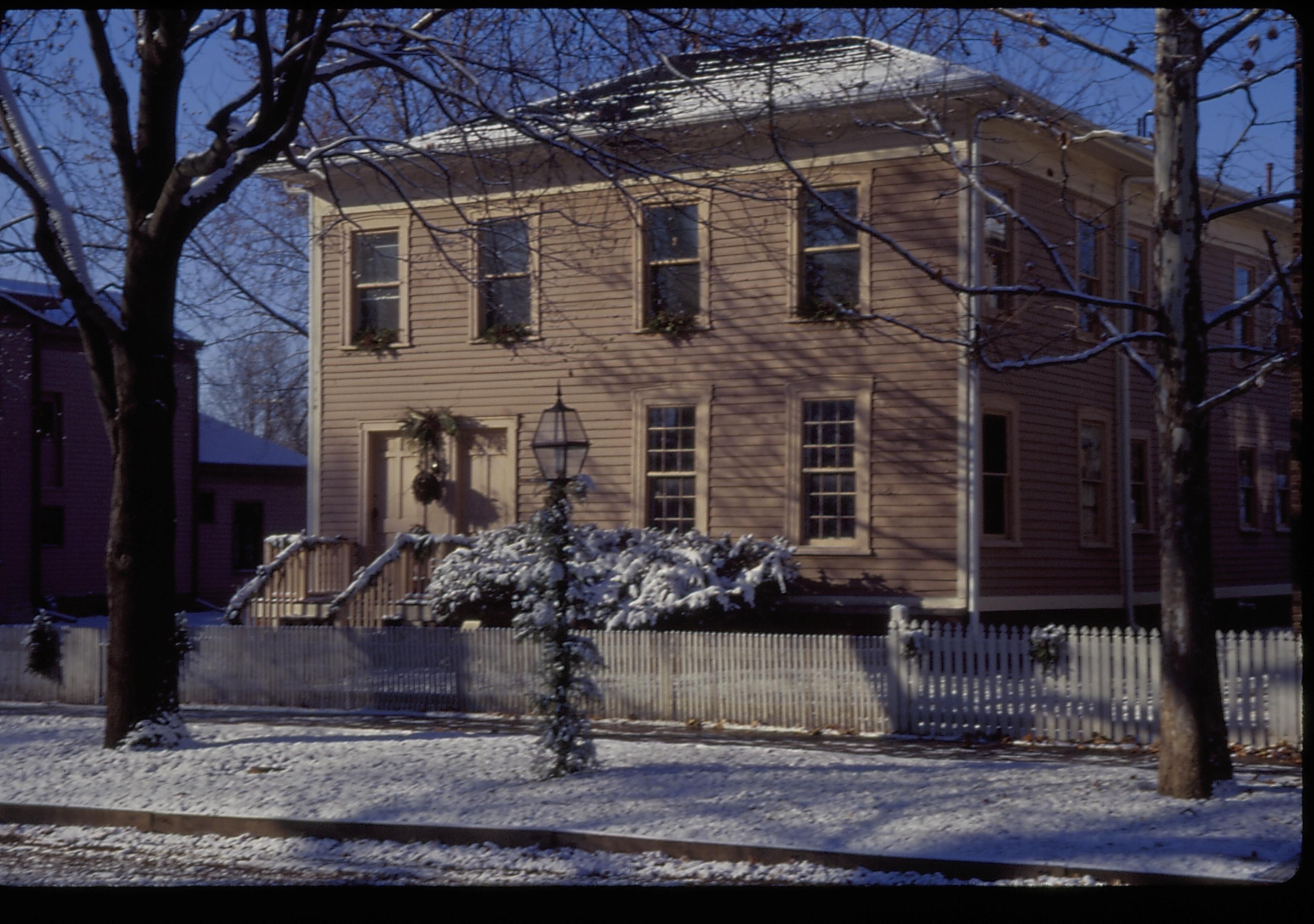 NA Lincoln Home NHS- Christmas in Licoln Neighborhood 1995, Christmas 1995 Christmas, decorations, neighborhood