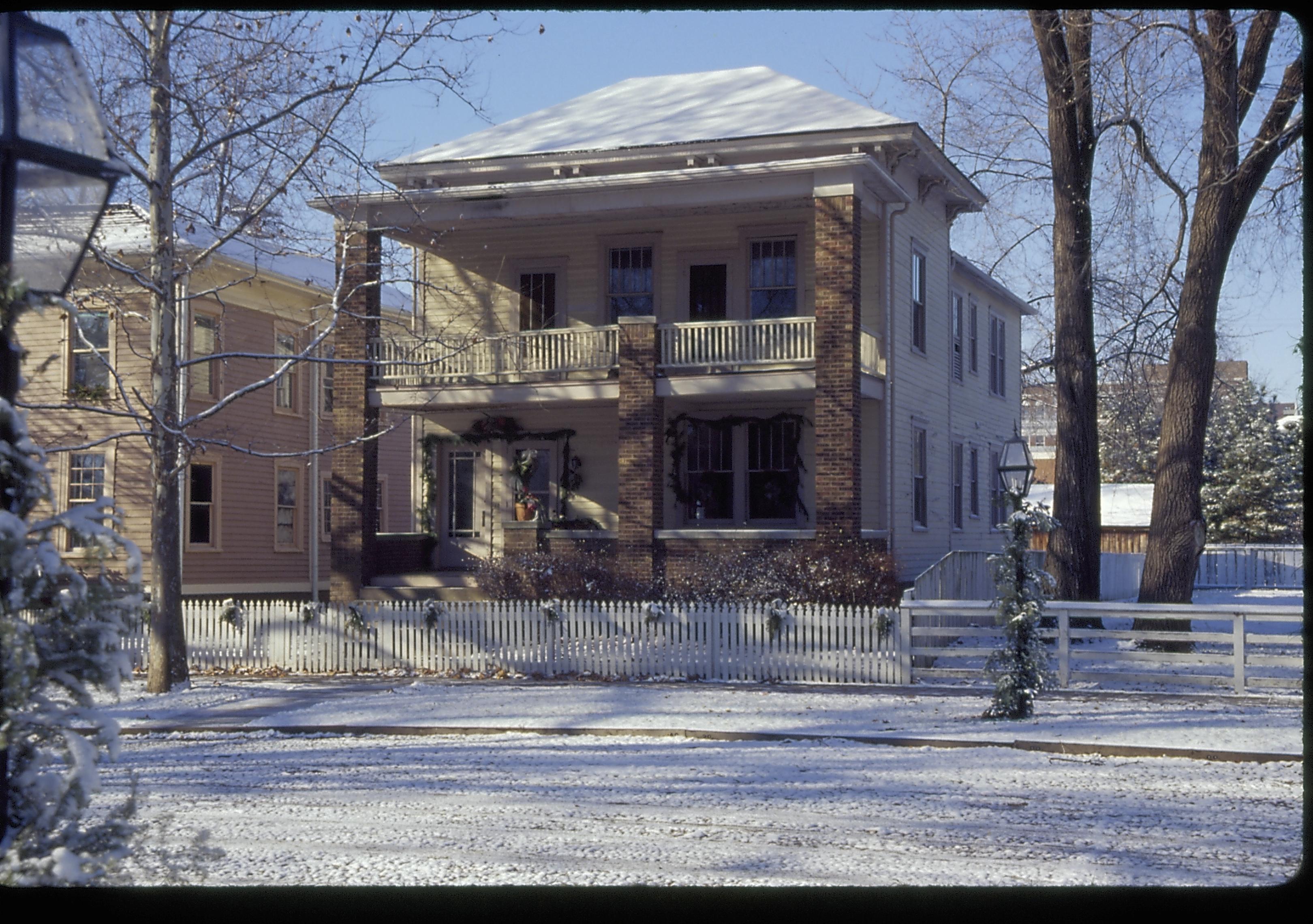 NA Lincoln Home NHS- Christmas in Licoln Neighborhood 1995, Christmas 1995 Christmas, decorations, neighborhood