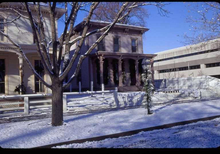 NA Lincoln Home NHS- Christmas in Licoln Neighborhood 1995, Christmas 1995 Christmas, decorations, neighborhood