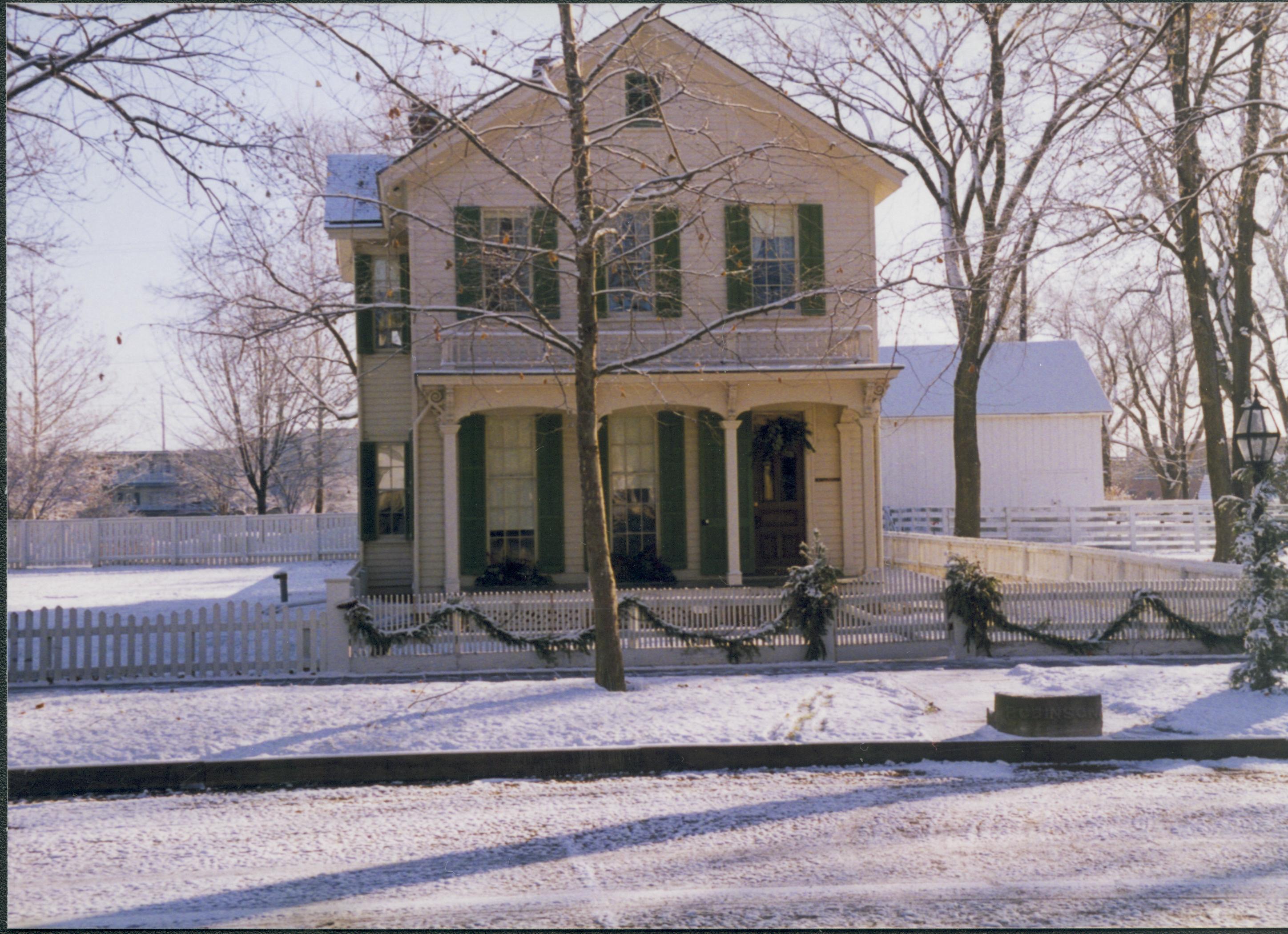 NA Lincoln Home NHS- Christmas in Licoln Neighborhood 1996, Holiday Decorations Christmas, decorations, neighborhood