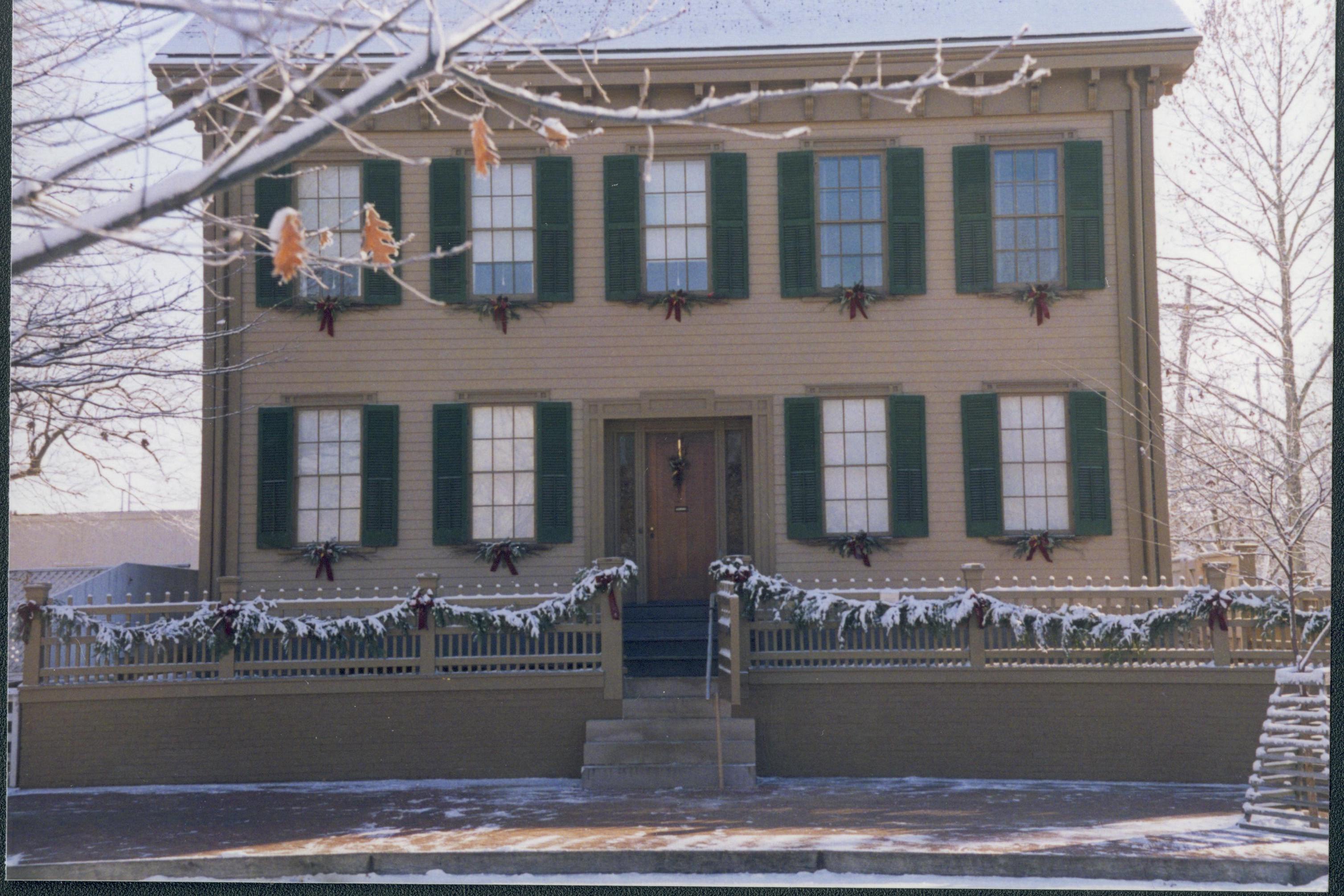 NA Lincoln Home NHS- Christmas in Licoln Neighborhood 1996, Holiday Decorations Christmas, decorations, neighborhood