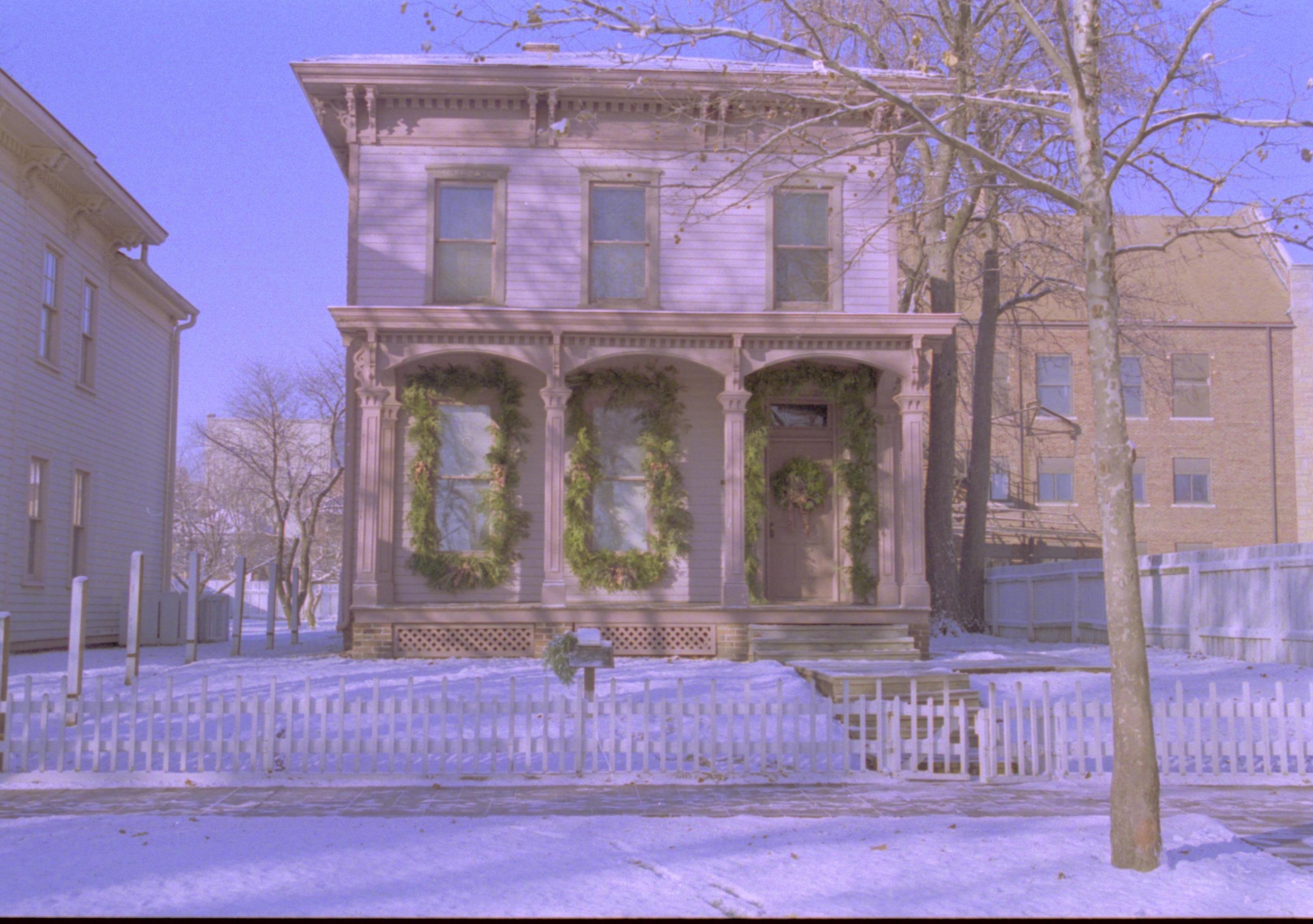 NA Lincoln Home NHS- Christmas in Licoln Neighborhood 1996, Holiday Decorations Christmas, decorations, neighborhood