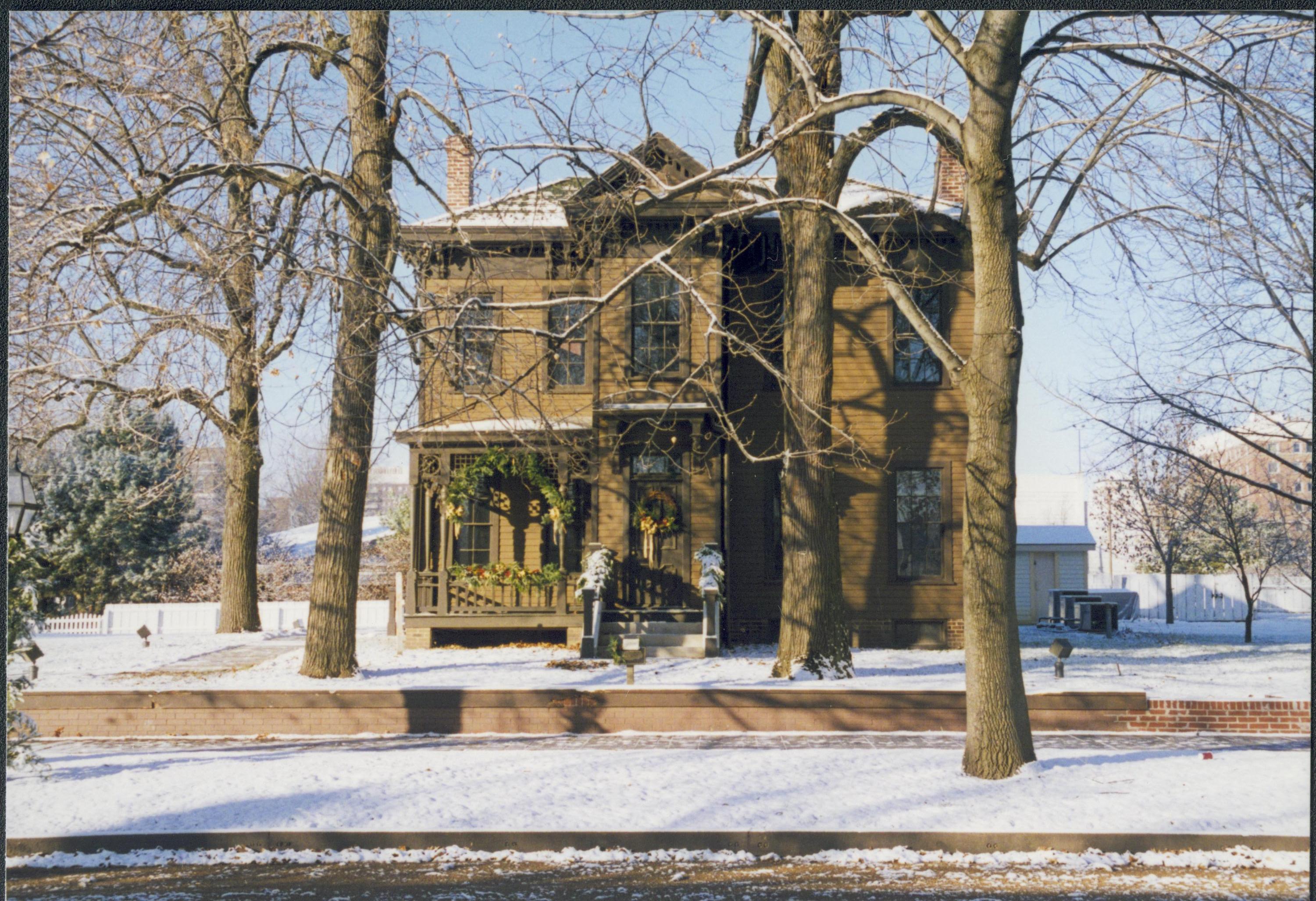 NA Lincoln Home NHS- Christmas in Licoln Neighborhood 1996, Holiday Decorations Christmas, decorations, neighborhood