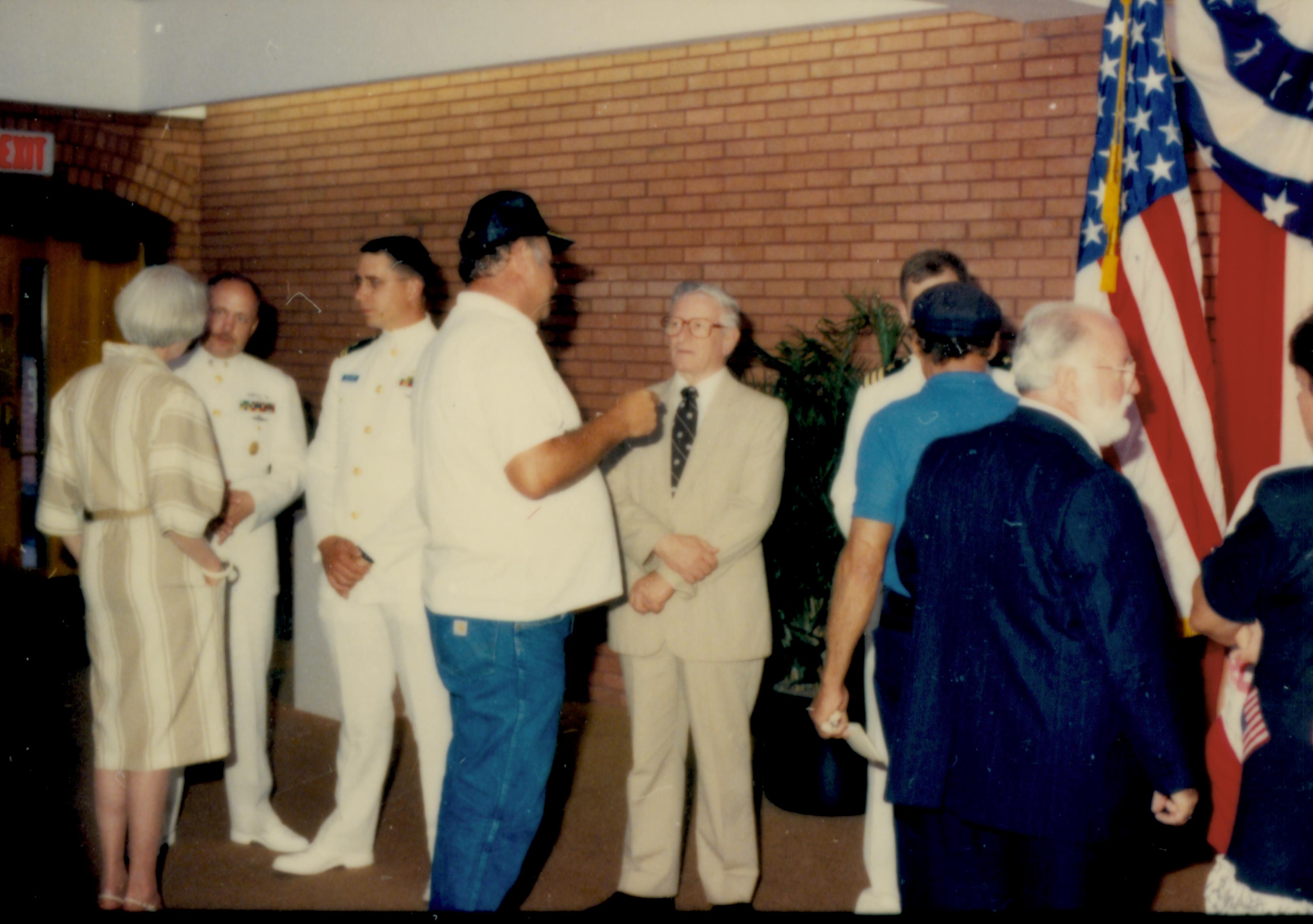 Admiral Richard Ford on Commissioning of Submarine Springfield Looking south east from Visitor Center main lobby submarine, commissioning, visitor center