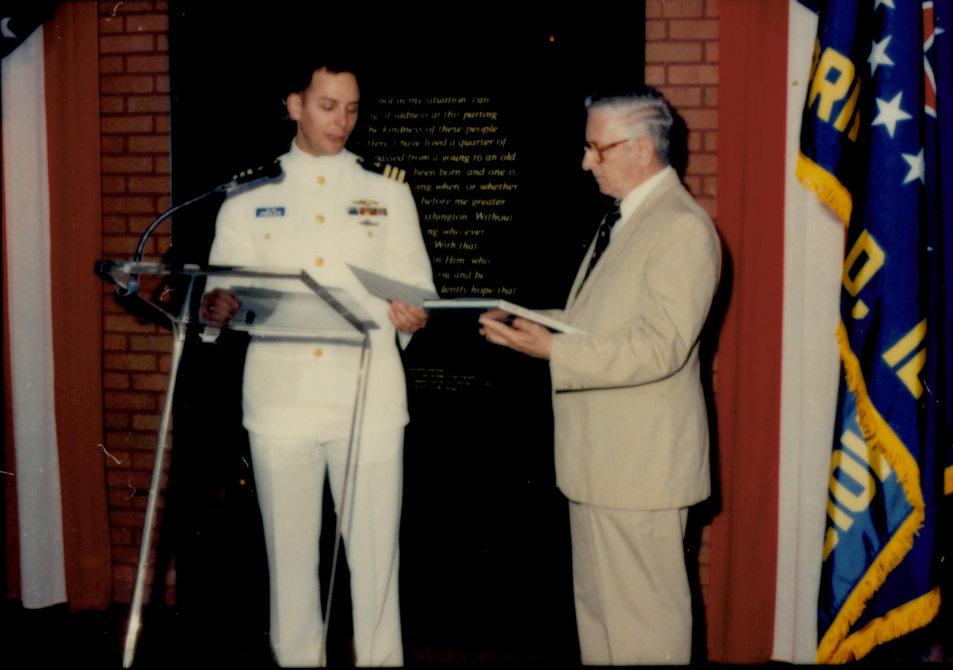 Admiral Richard Ford on Commissioning of Submarine Springfield submarine, commissioning, visitor center