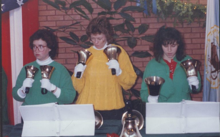 Bell ringers in VC. Lincoln Home NHS- Christmas Programs Christmas, decorations, program