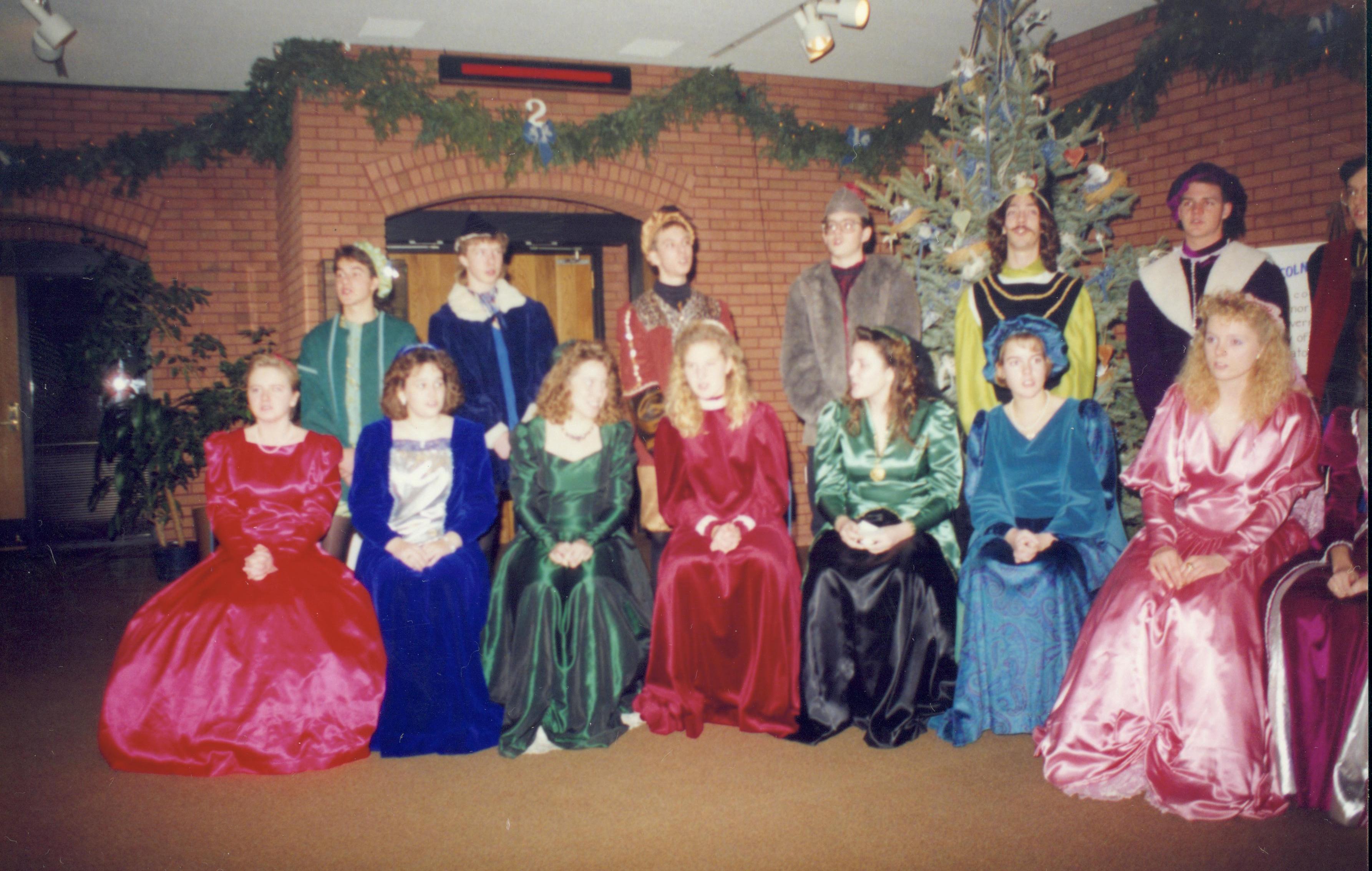 Madrigal singers in VC. Lincoln Home NHS- Christmas Programs Christmas, decorations, program
