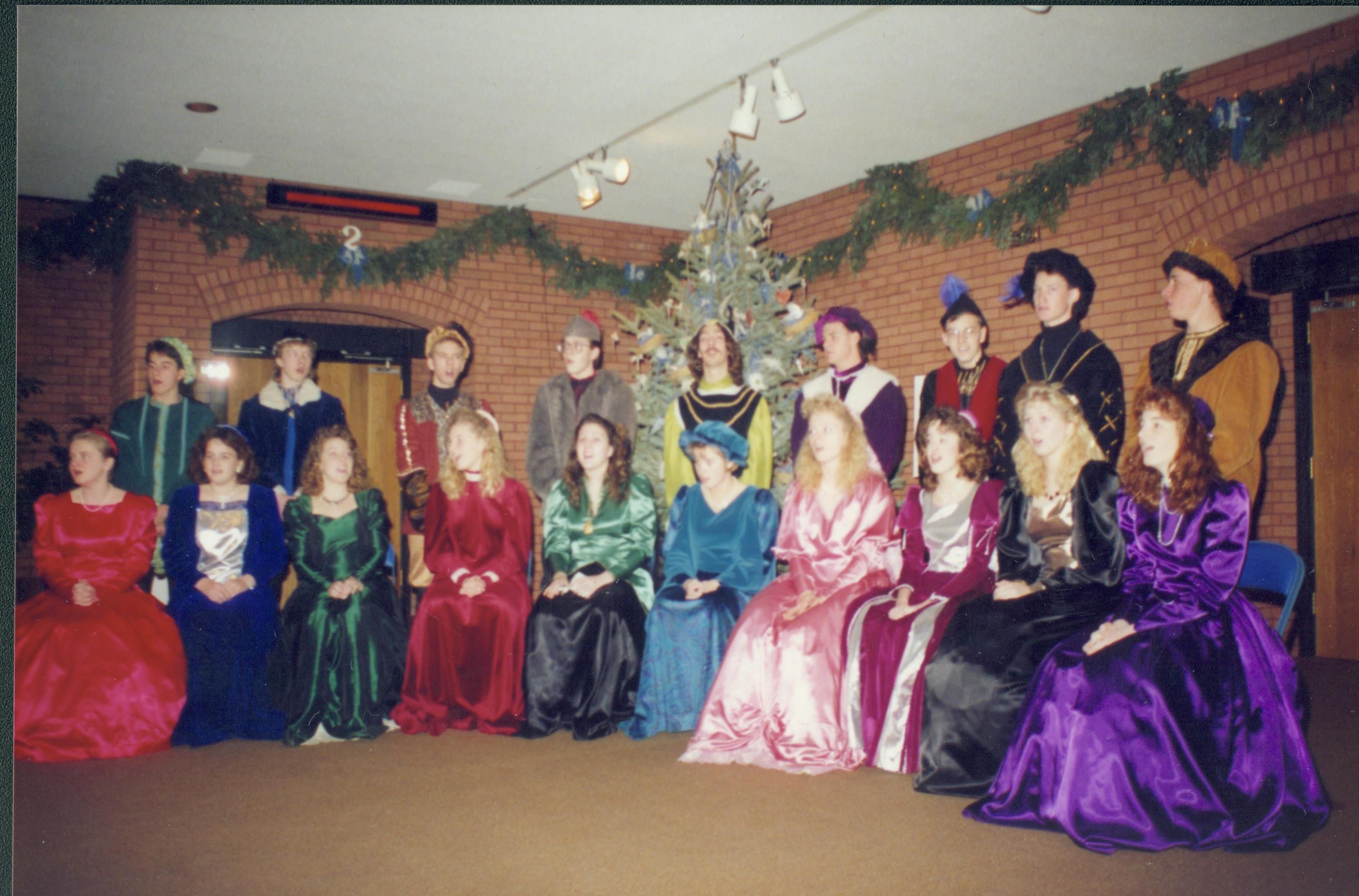 Madrigal singers in VC. Lincoln Home NHS- Christmas Programs Christmas, decorations, program
