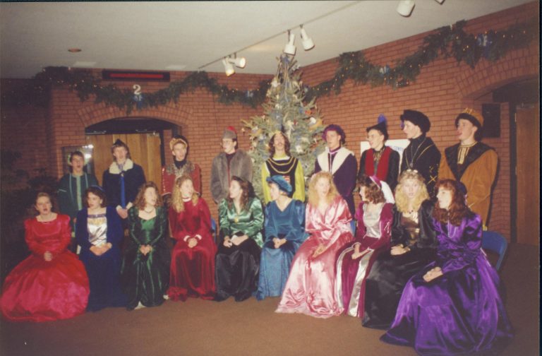 Madrigal singers in VC. Lincoln Home NHS- Christmas Programs Christmas, decorations, program