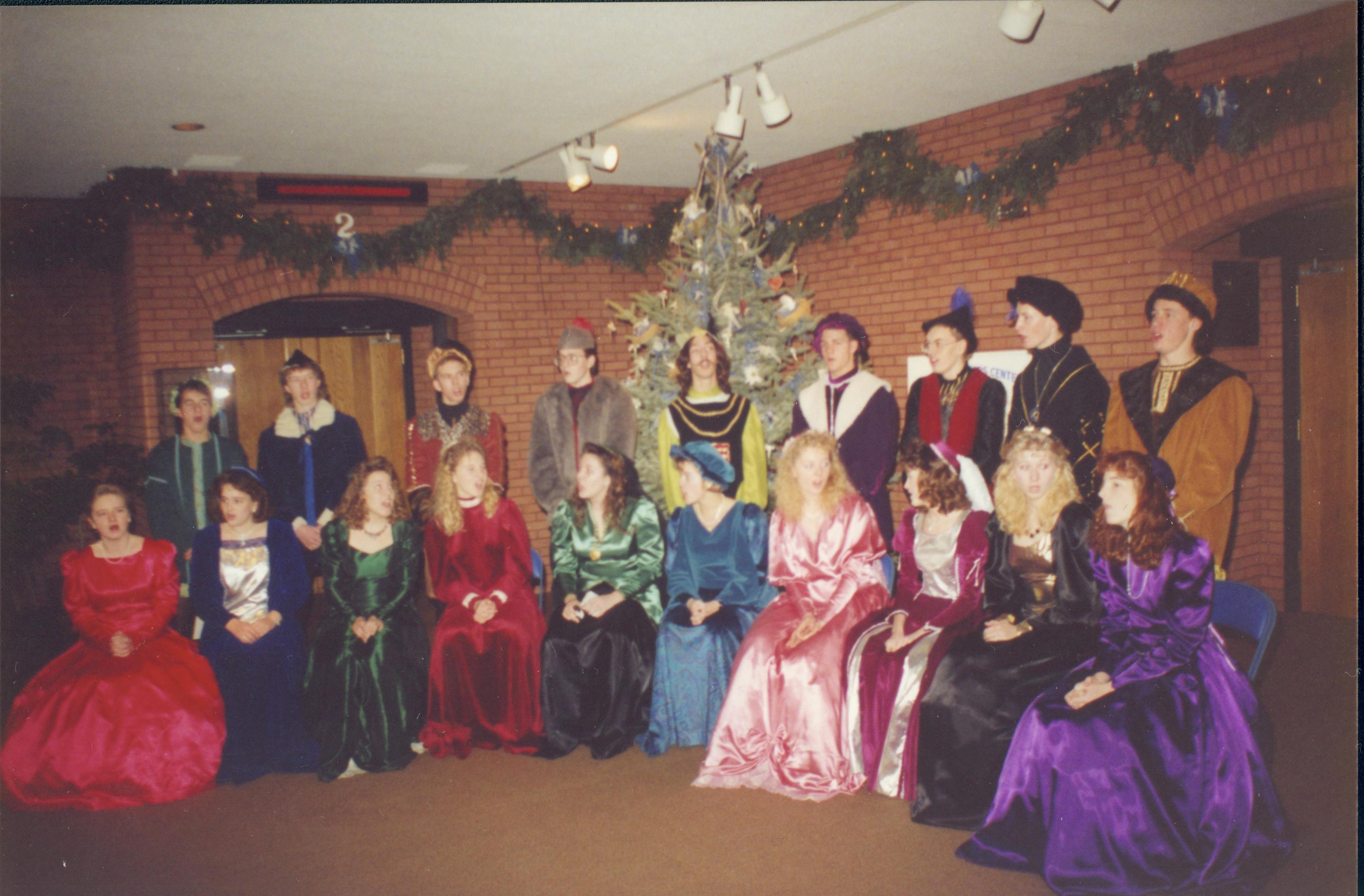 Madrigal singers in VC. Lincoln Home NHS- Christmas Programs Christmas, decorations, program