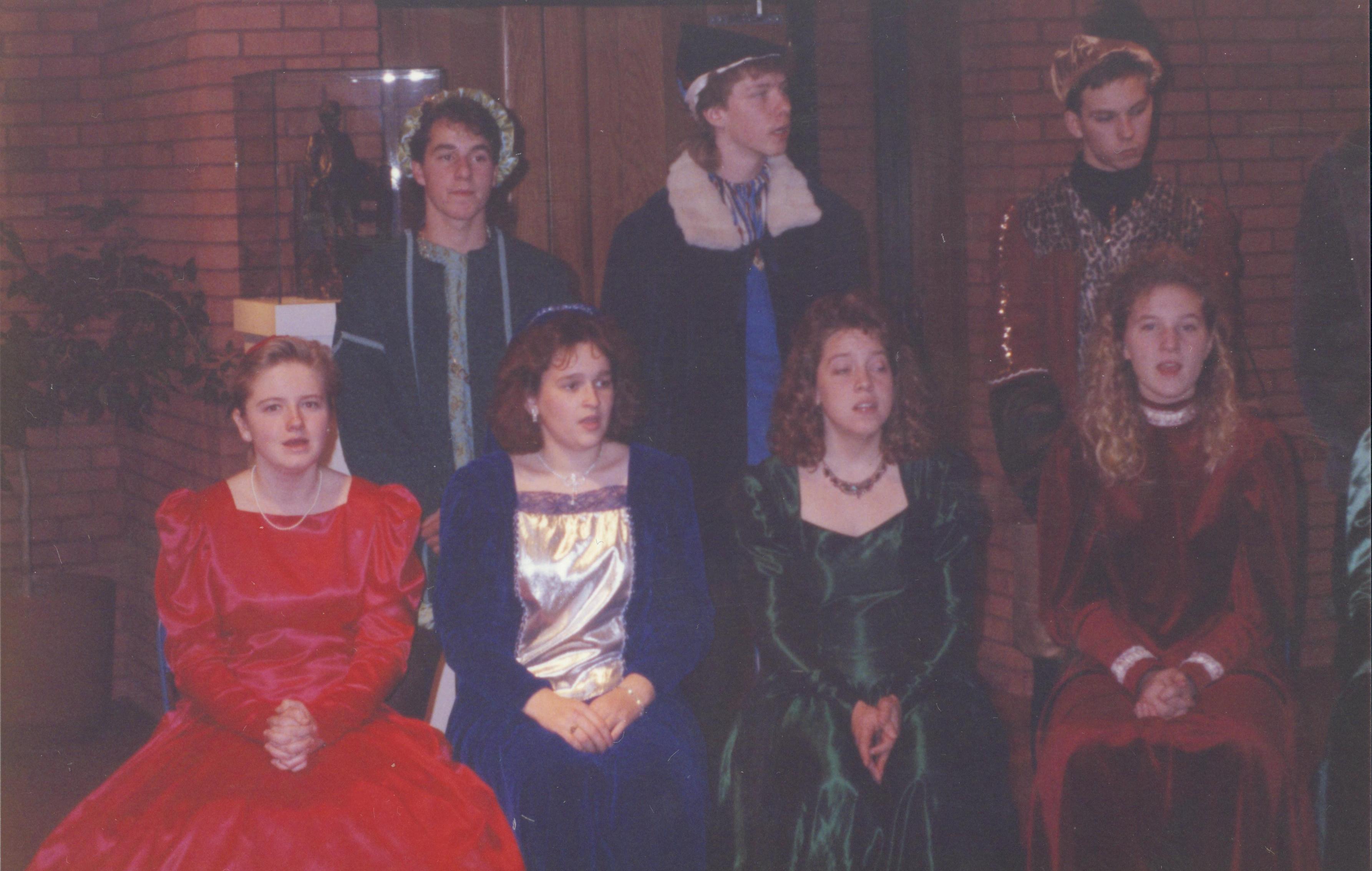 Madrigal singers in VC. Lincoln Home NHS- Christmas Programs Christmas, decorations, program