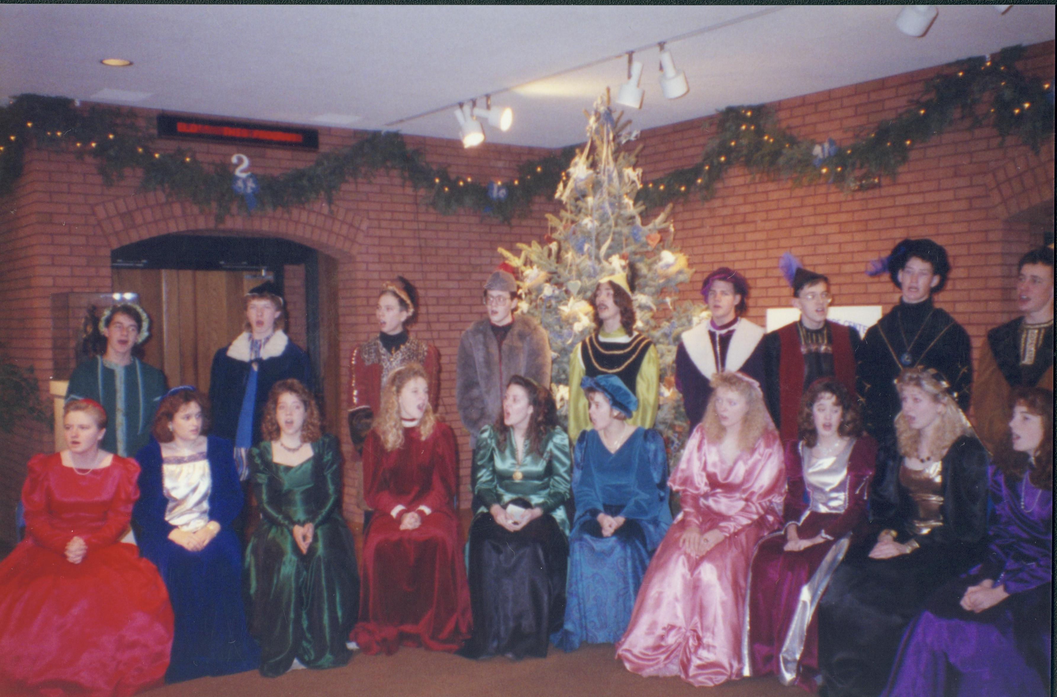 Madrigal singers in VC. Lincoln Home NHS- Christmas Programs Christmas, decorations, program