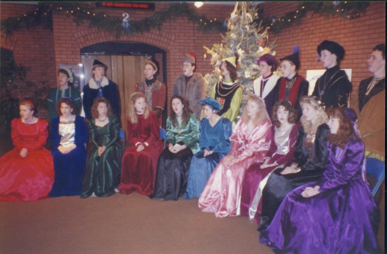 Madrigal singers in VC. Lincoln Home NHS- Christmas Programs Christmas, decorations, program
