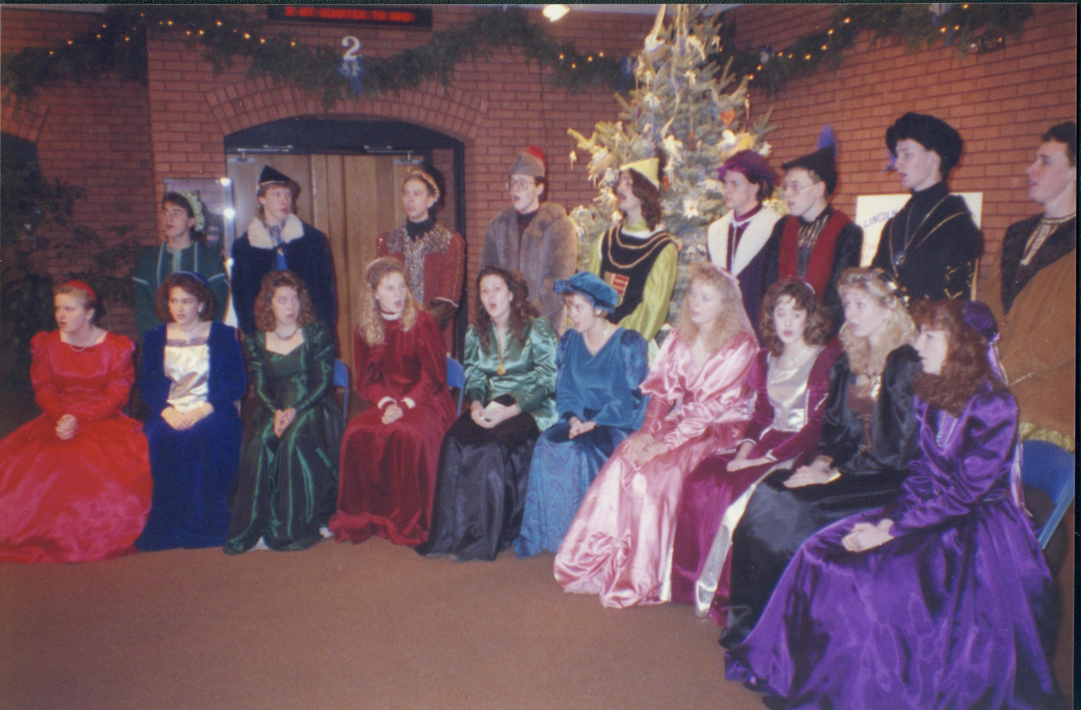 Madrigal singers in VC. Lincoln Home NHS- Christmas Programs Christmas, decorations, program