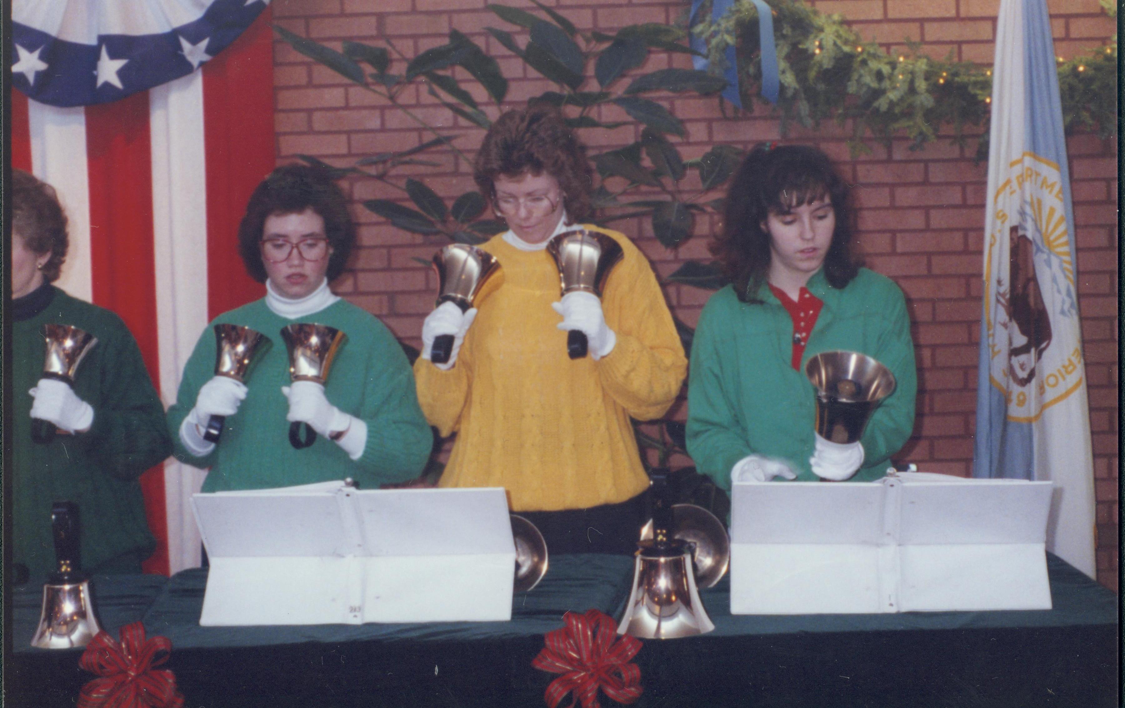 Bell ringers in VC. Lincoln Home NHS- Christmas Programs Christmas, decorations, program