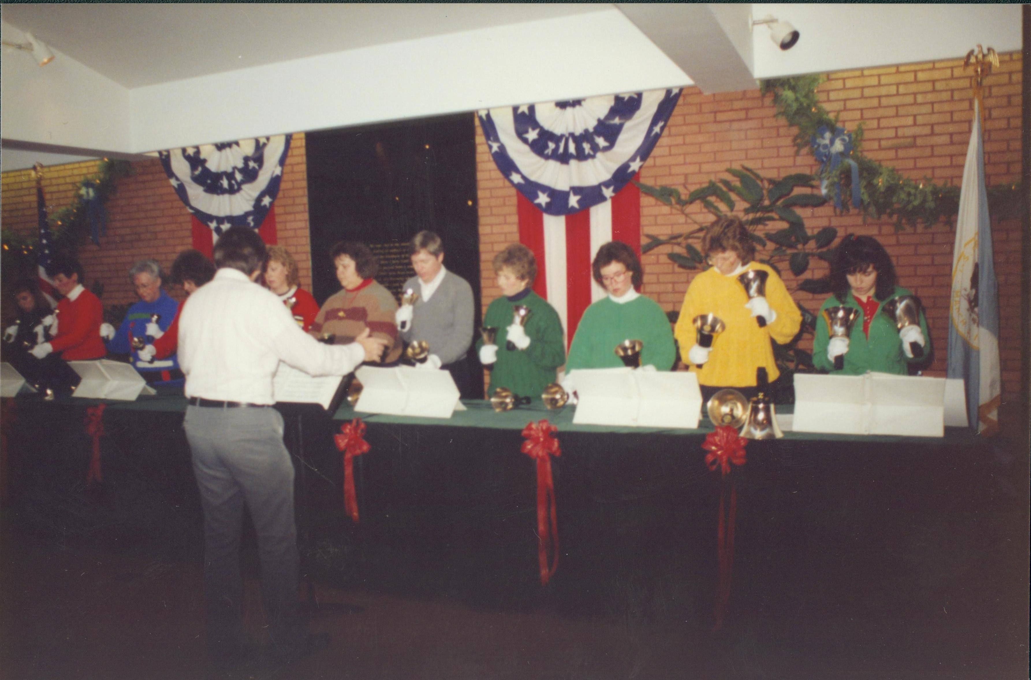Bell ringers in VC. Lincoln Home NHS- Christmas Programs Christmas, decorations, program