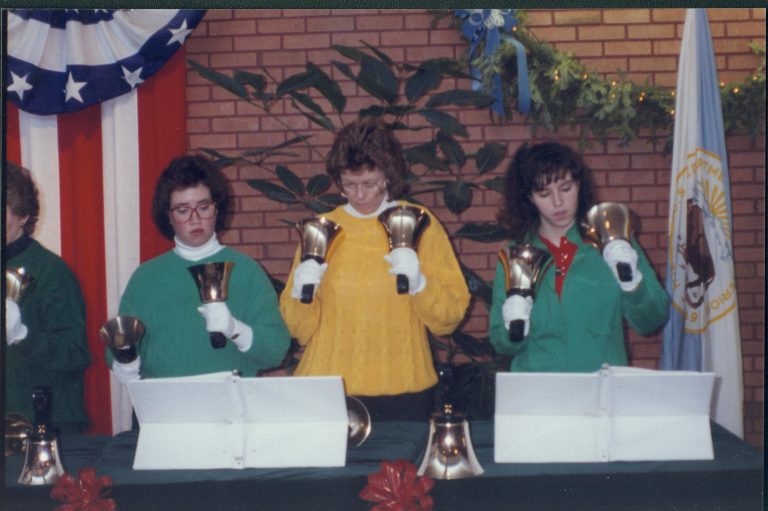 Bell ringers in VC. Lincoln Home NHS- Christmas Programs Christmas, decorations, program