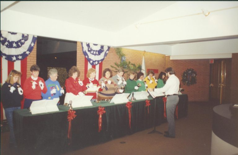 Bell ringers in VC. Lincoln Home NHS- Christmas Programs Christmas, decorations, program