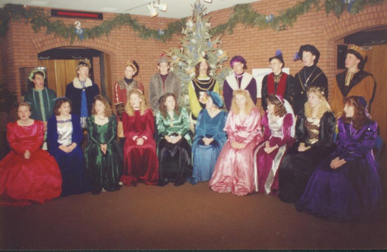Madrigal singers in VC. Lincoln Home NHS- Christmas Programs Christmas, decorations, program