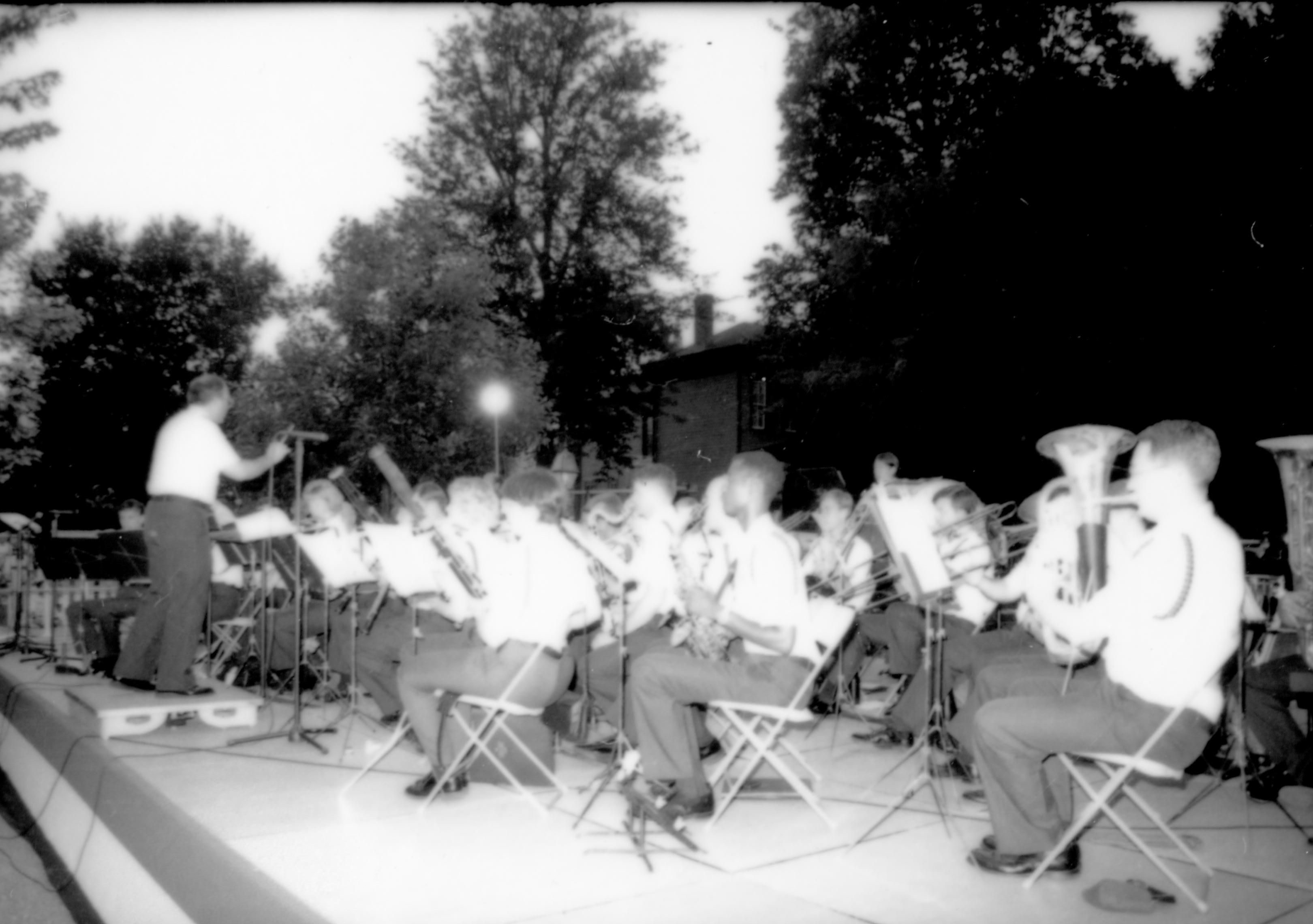 Coast Guard band performing. Lincoln Home NHS- Coast Guard Band Concert, 87020 concert, Coast Guard