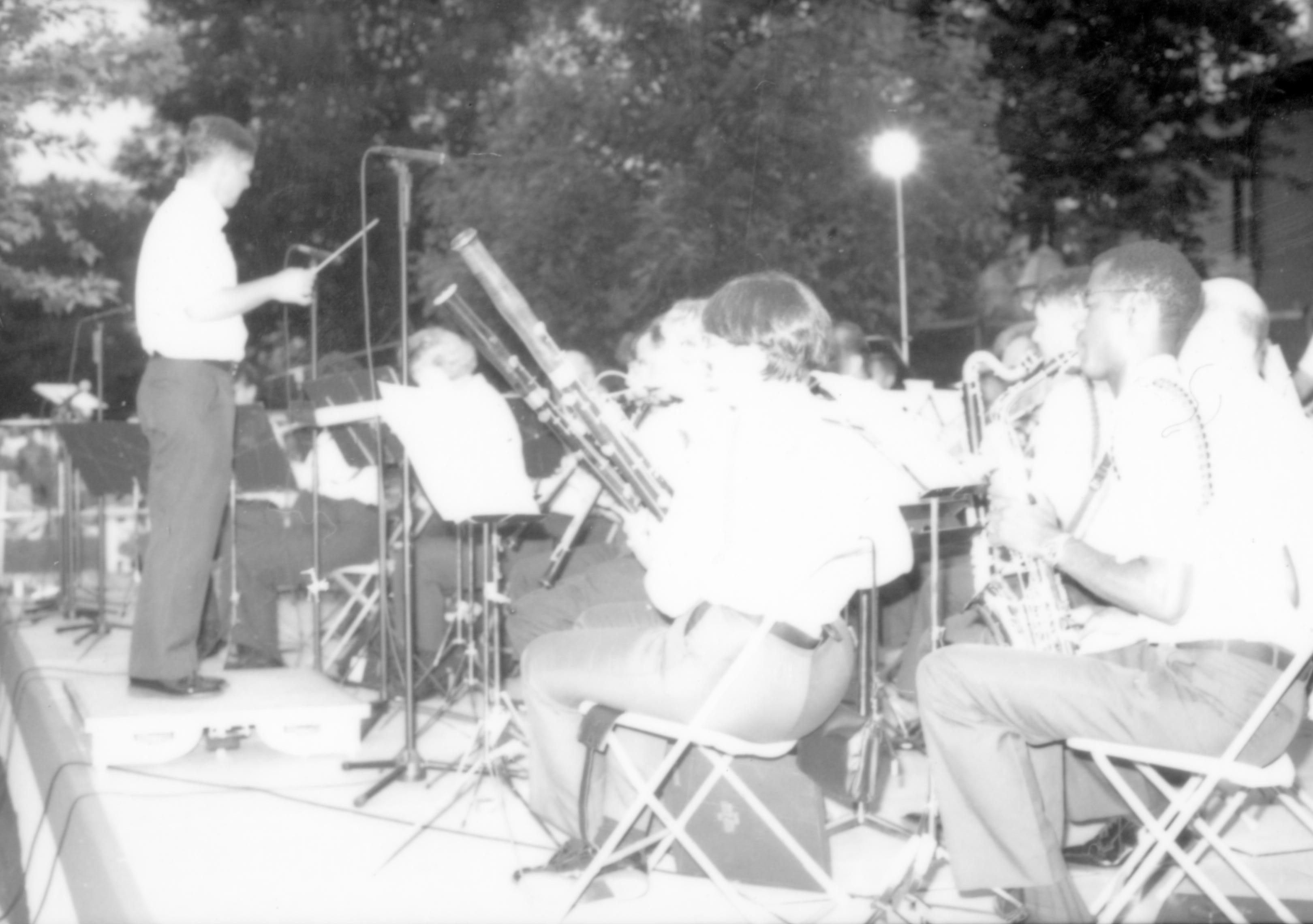 Coast Guard band performing. Lincoln Home NHS- Coast Guard Band Concert, 87020 concert, Coast Guard