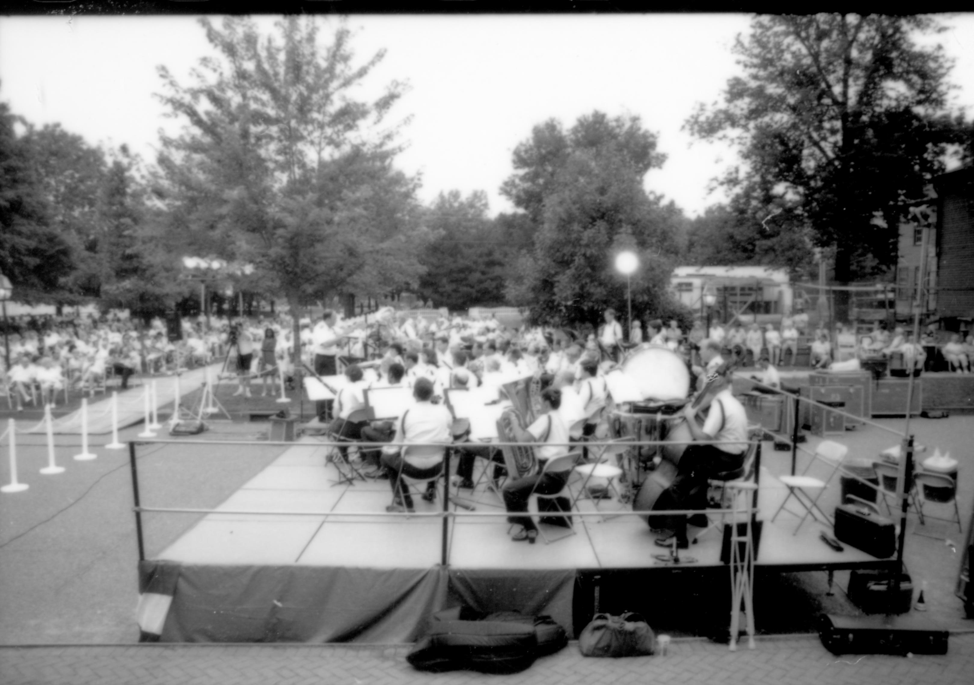 Coast Guard band performing. Lincoln Home NHS- Coast Guard Band Concert, 87020 concert, Coast Guard