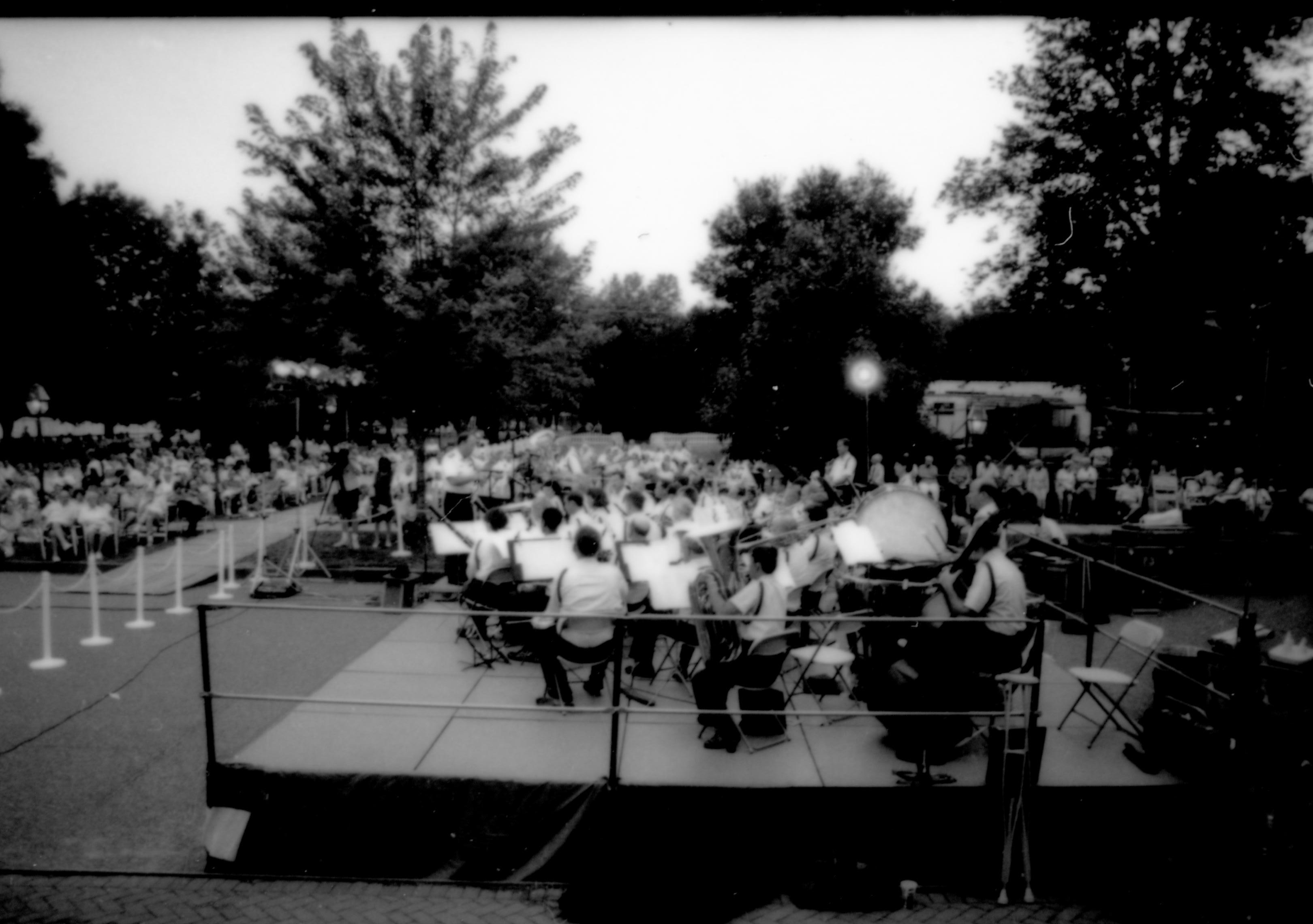 Coast Guard band performing. Lincoln Home NHS- Coast Guard Band Concert, 87020 concert, Coast Guard