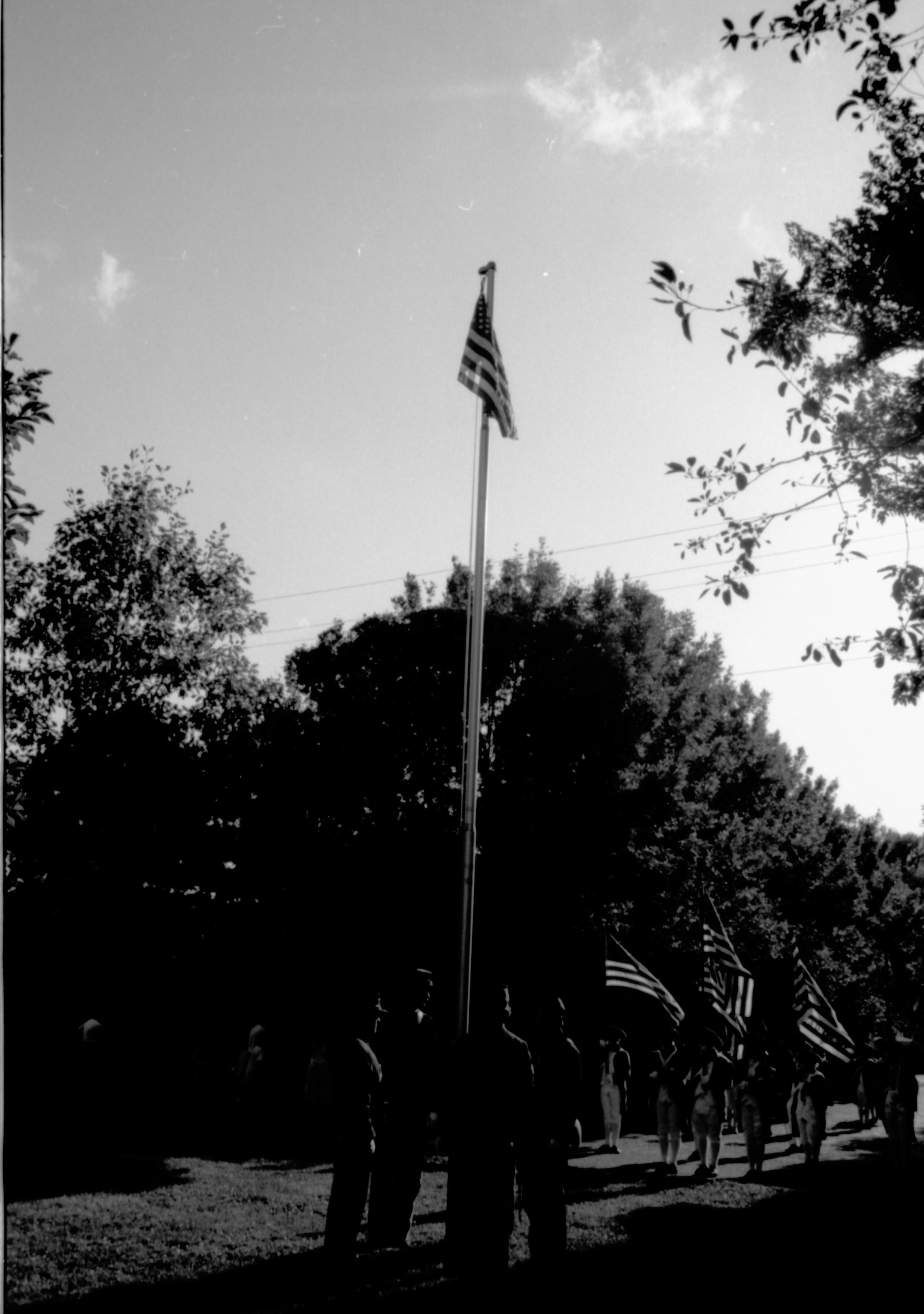 Flag lowering Lincoln Home NHS- Fourth of July Celebration Alton, fourth, reenactors, flag