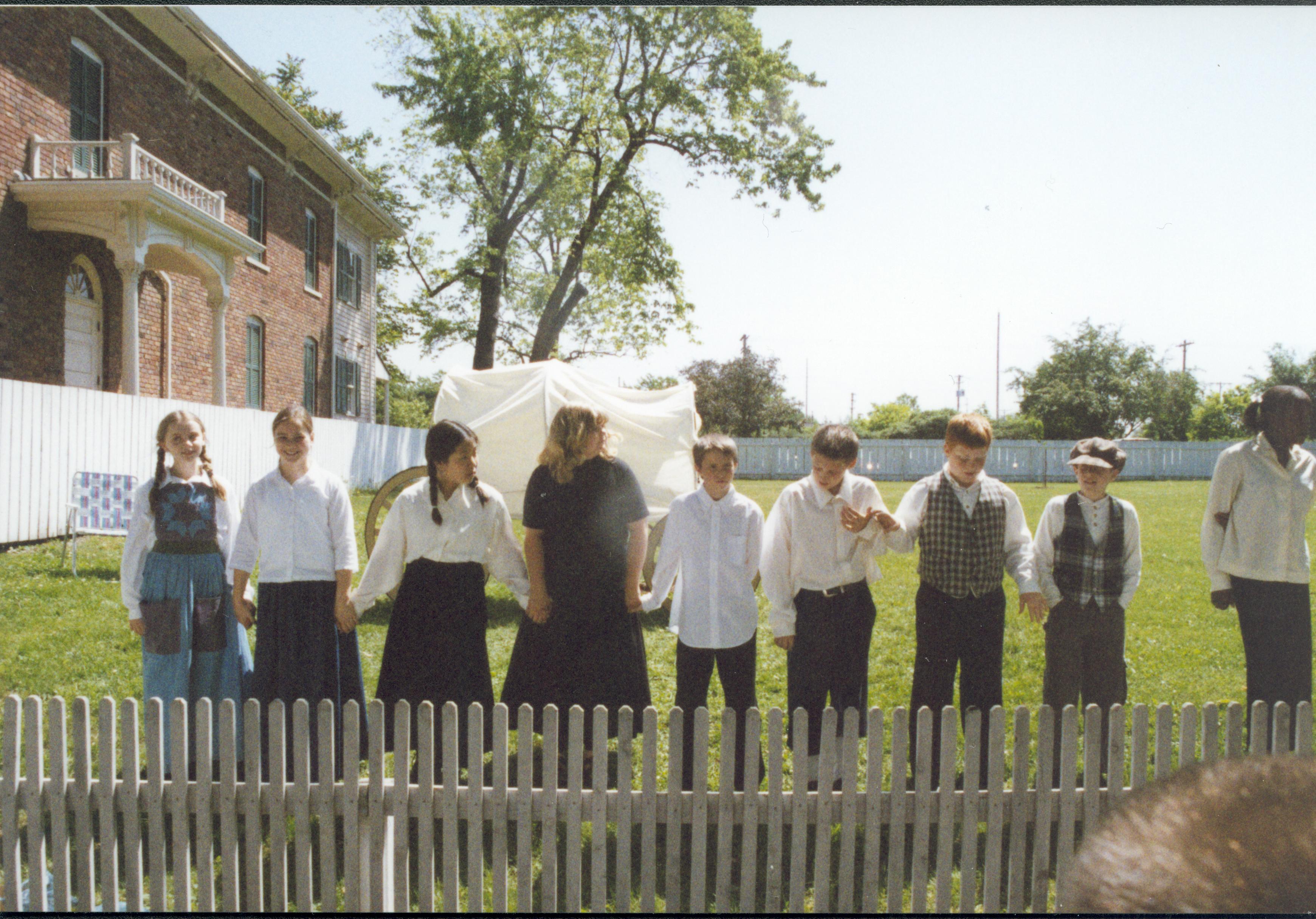 Westward Movement; Worthen lot Lincoln Home NHS- Dubois School, 2001-11 exp 6 re-enactment, Worthen