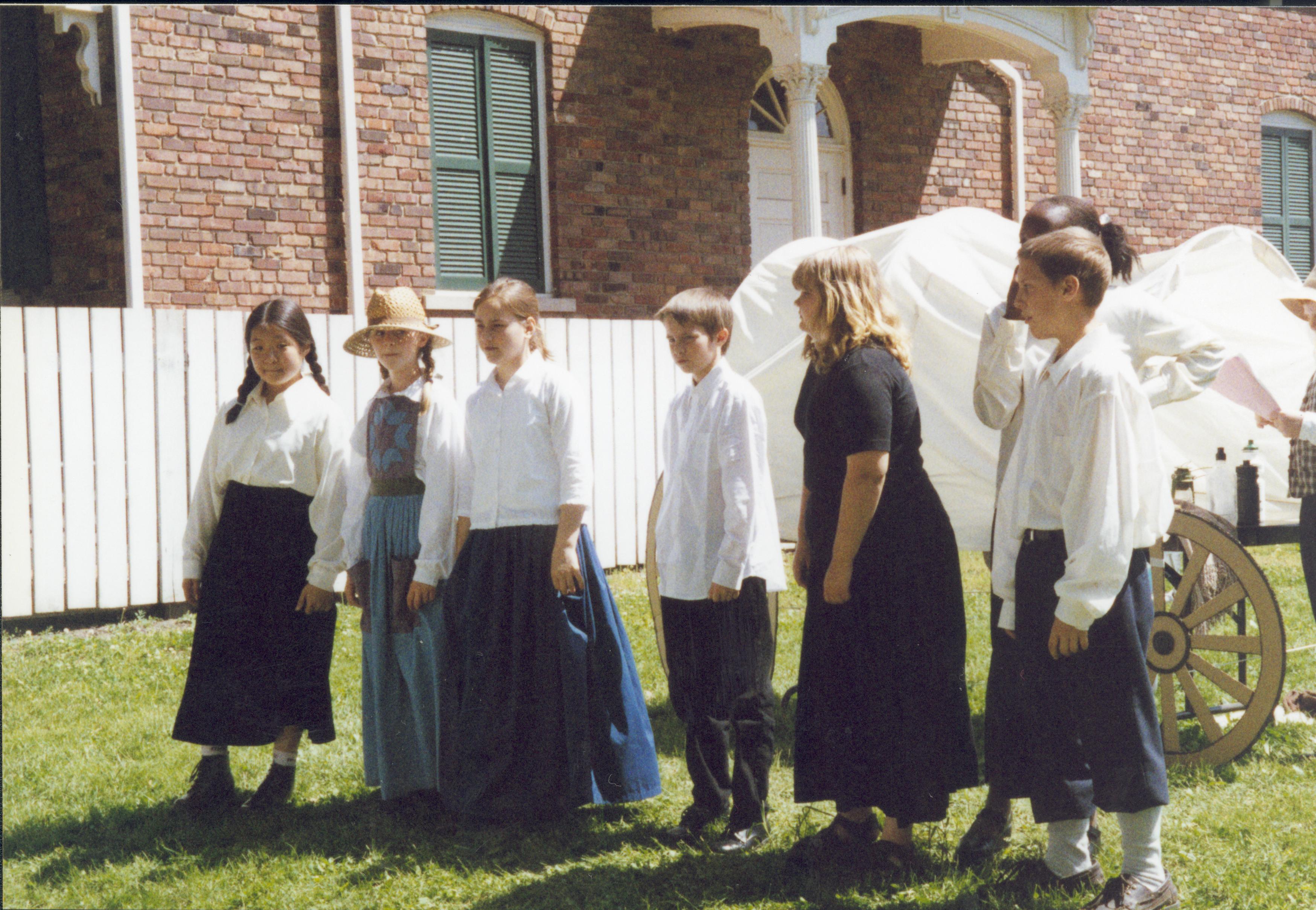 Westward Movement; Worthen lot Lincoln Home NHS- Dubois School, 2001-11 exp 7 re-enactment, Worthen