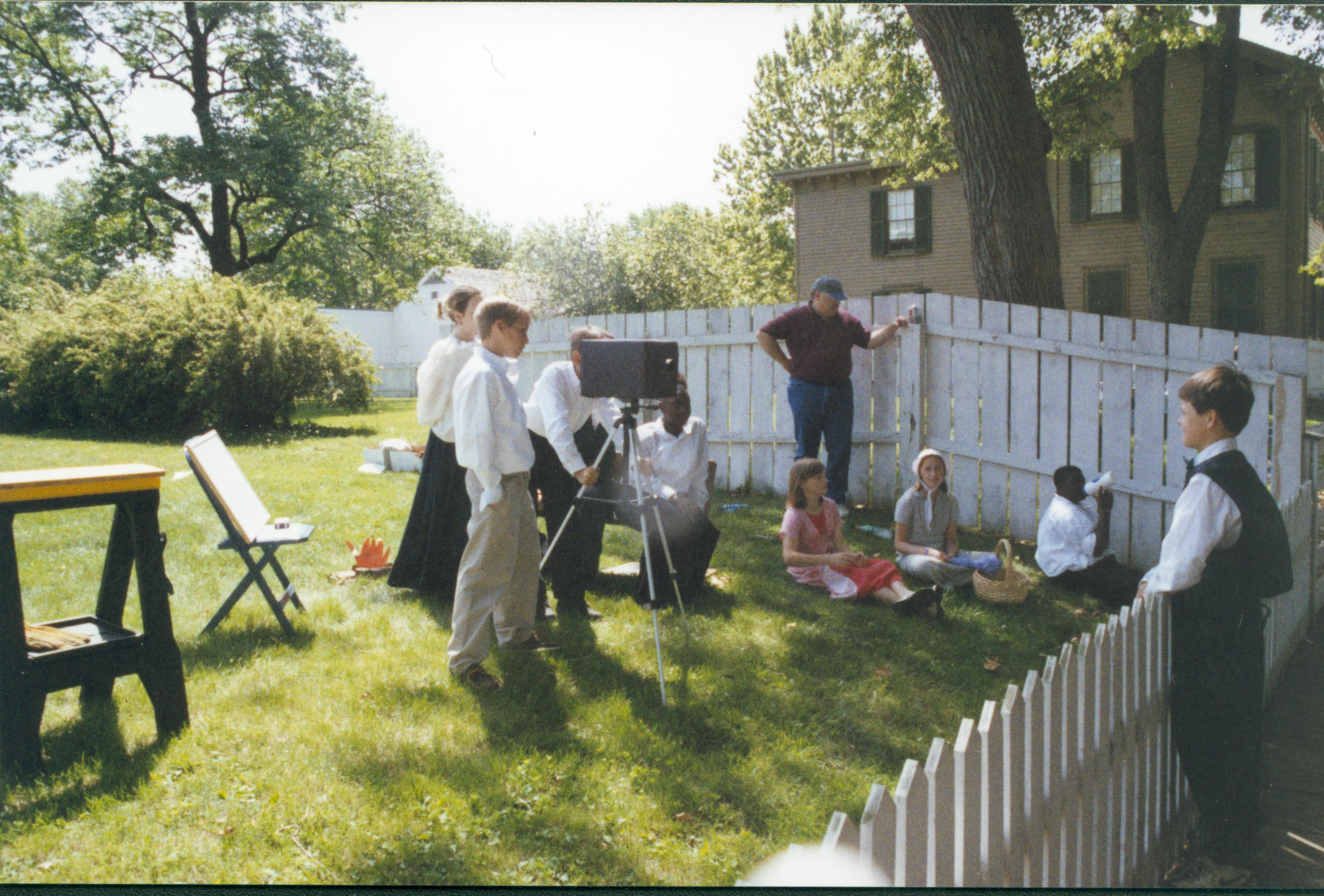 Occupations; Bugg lot Lincoln Home NHS- Dubois School, 2001-11 exp 9 re-enactment, occupations, Bugg