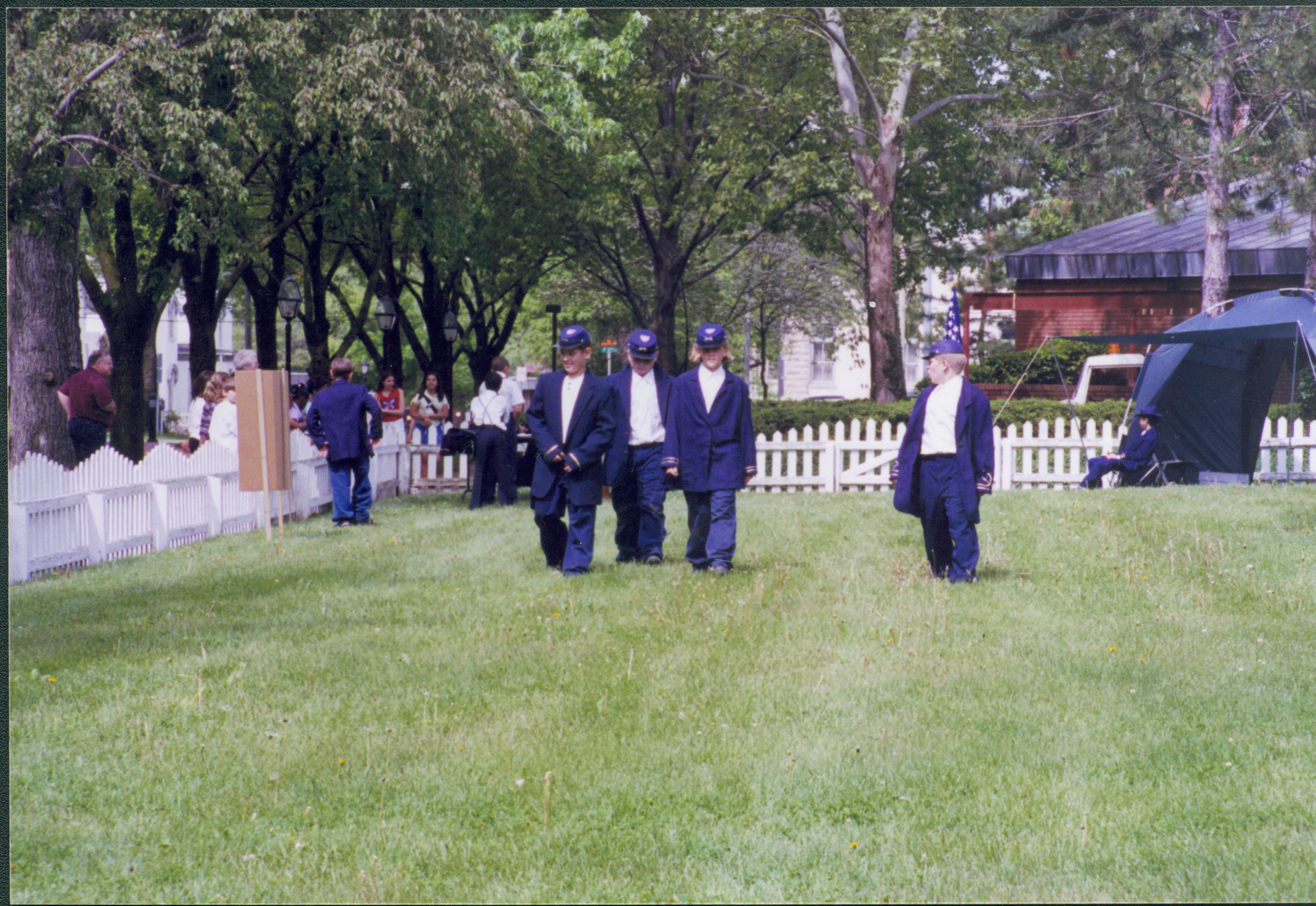 Civil War, Burch lot Lincoln Home NHS- Dubois School, 2002-6 exp 7 re-enactment, Burch