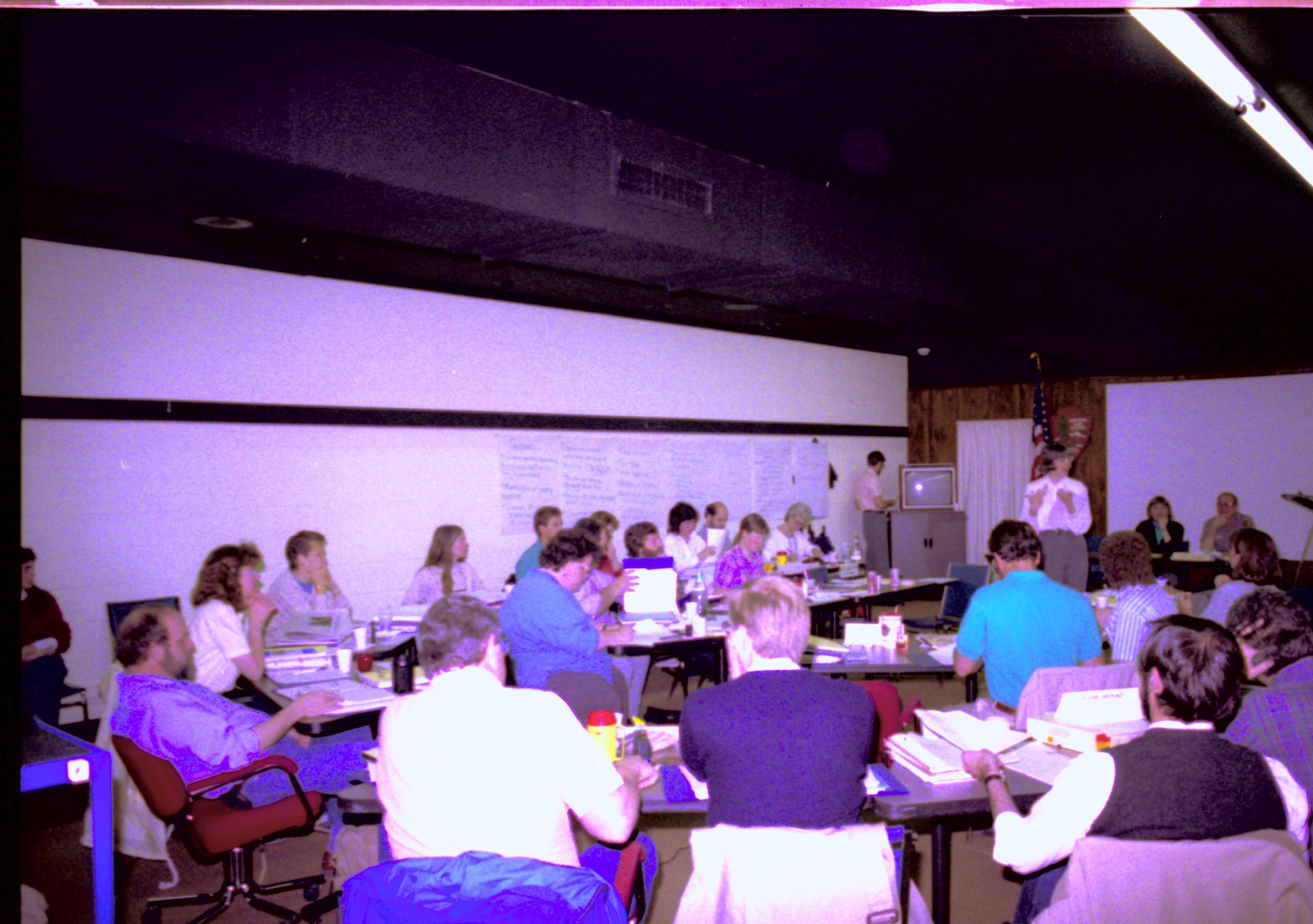 2nd Floor Conference Center before restoration Lincoln Home NHS- Durbin, 24C, artifact #744 meeting, conference