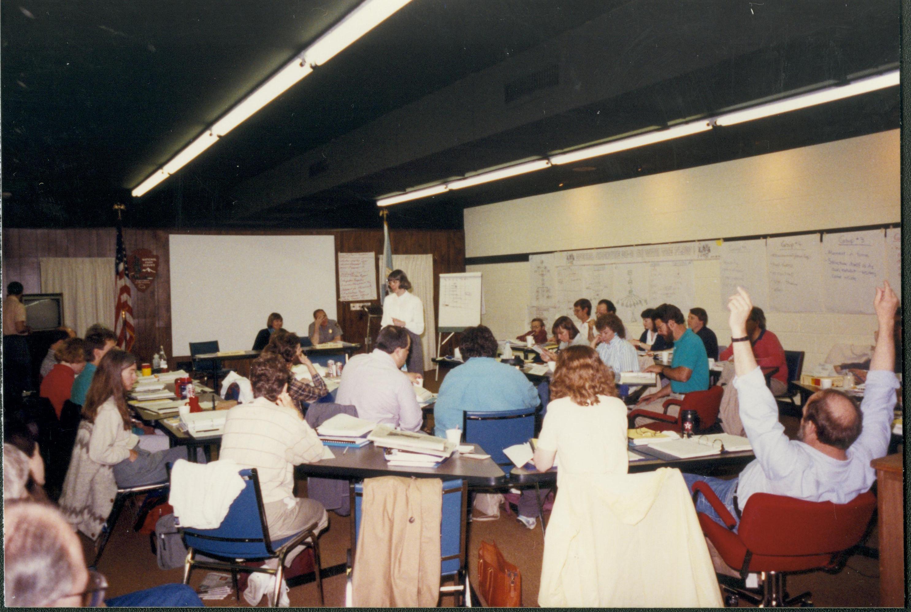 People at meeting in Conference Center. Lincoln Home NHS- Durbin 3581381 meeting, conference