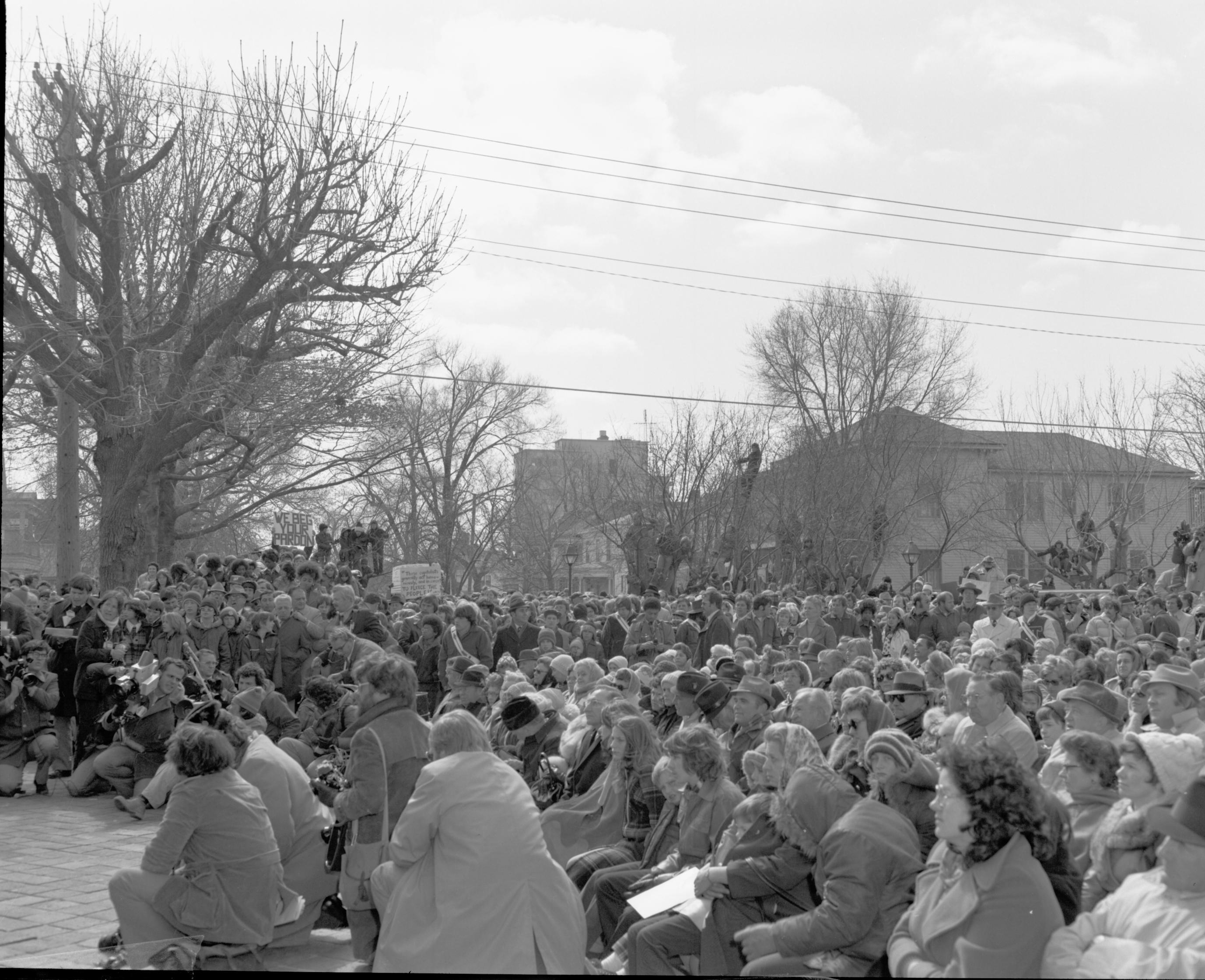 President Ford trip to the Lincoln Home Lincoln Home NHS- President Ford and V.C. Corner Stone, neg #26 class 1000, 113 President, Ford, visit, dedication