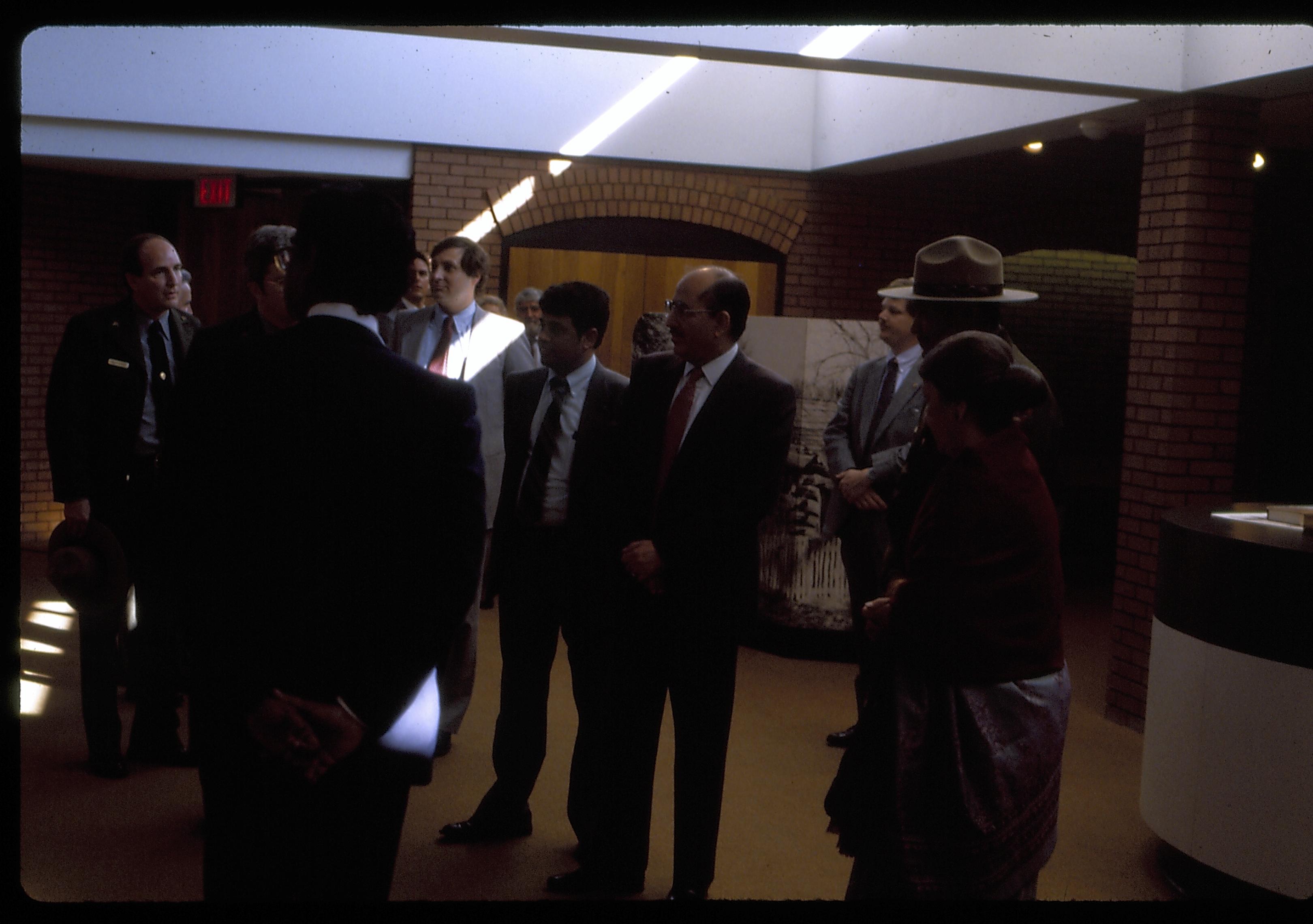 Group standing inside VC Lincoln Home NHS- Foreign Dignitary Visit dignitary, visit, tour