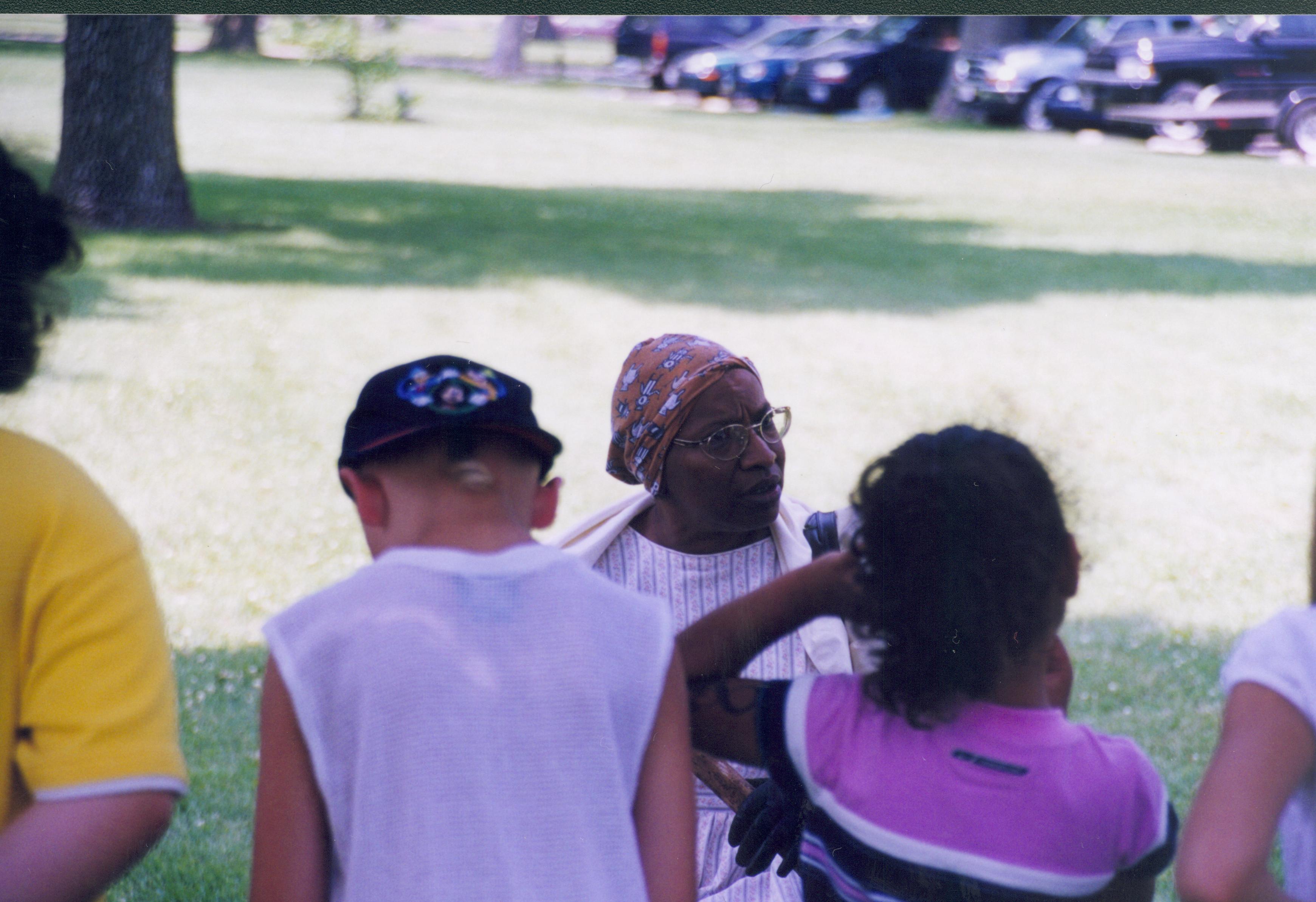 Children listening to lady. Lincoln Home NHS- Grierson Days Jacksonville Grierson, Jacksonville, celebration