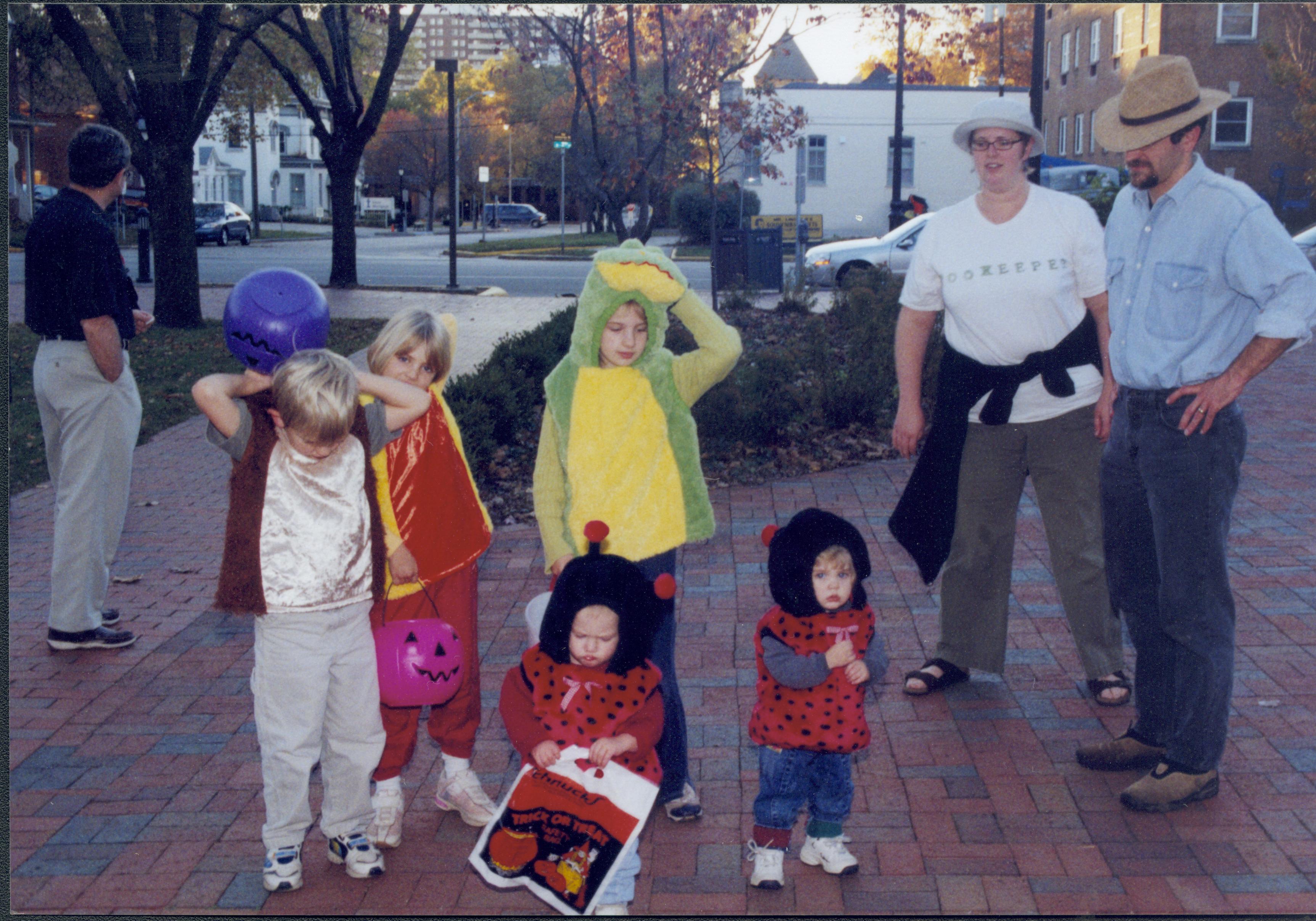 Five children in costume (with parents) Lincoln Home NHS- Halloween halloween, costumes, decorations