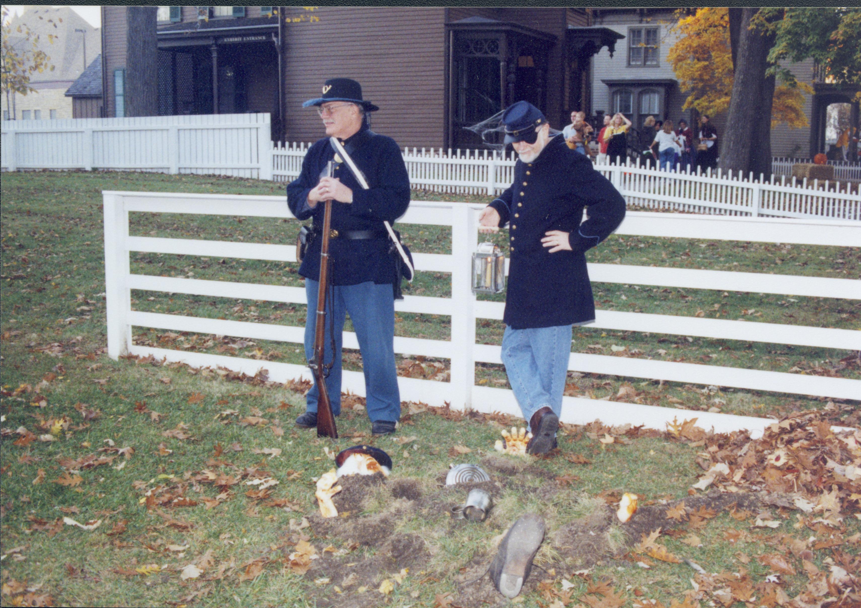 Two Civil War reenactors. Lincoln Home NHS- Halloween halloween, costumes, decorations