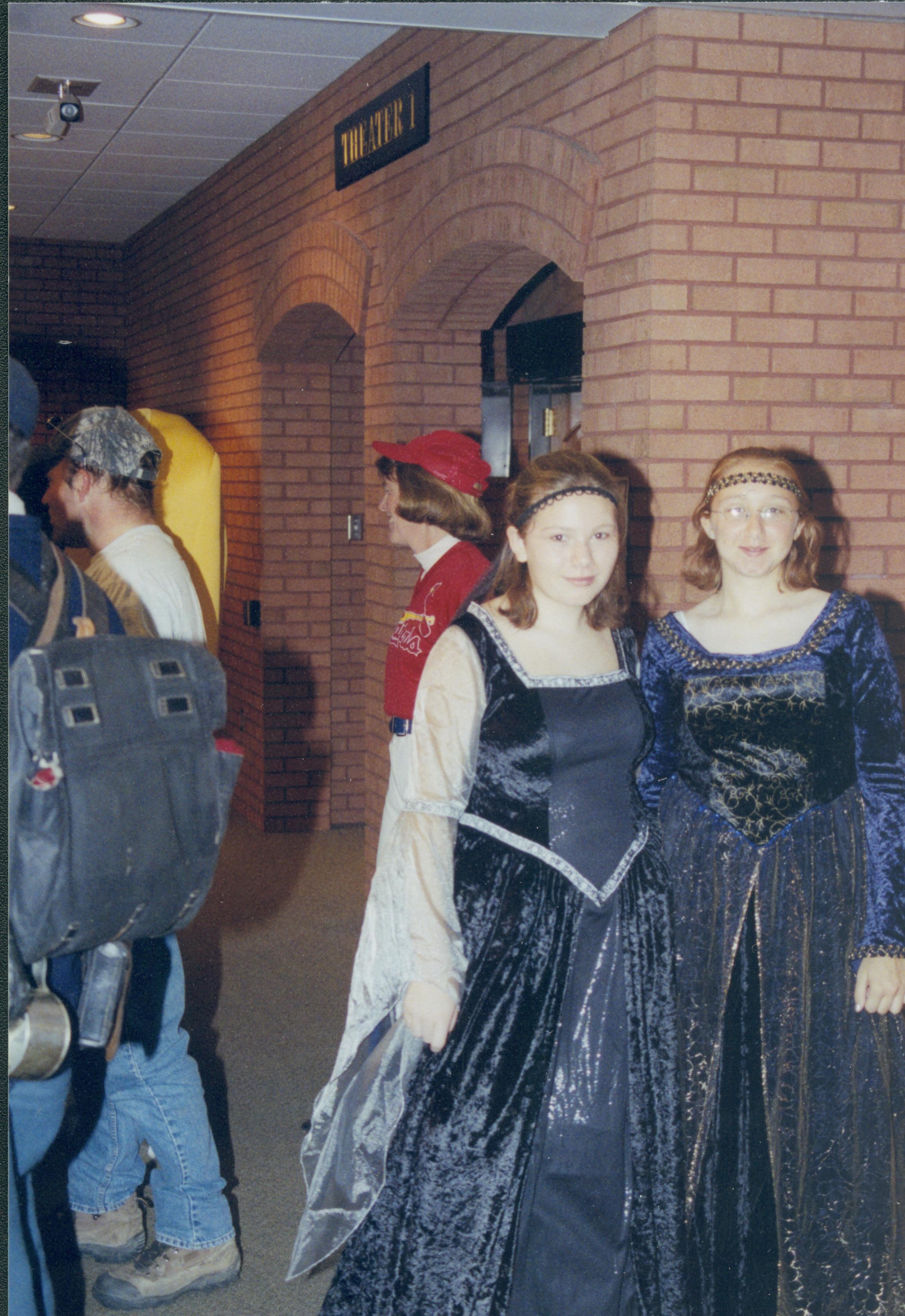 Two yound ladies in renaisance dress. Lincoln Home NHS- Halloween halloween, costumes, decorations