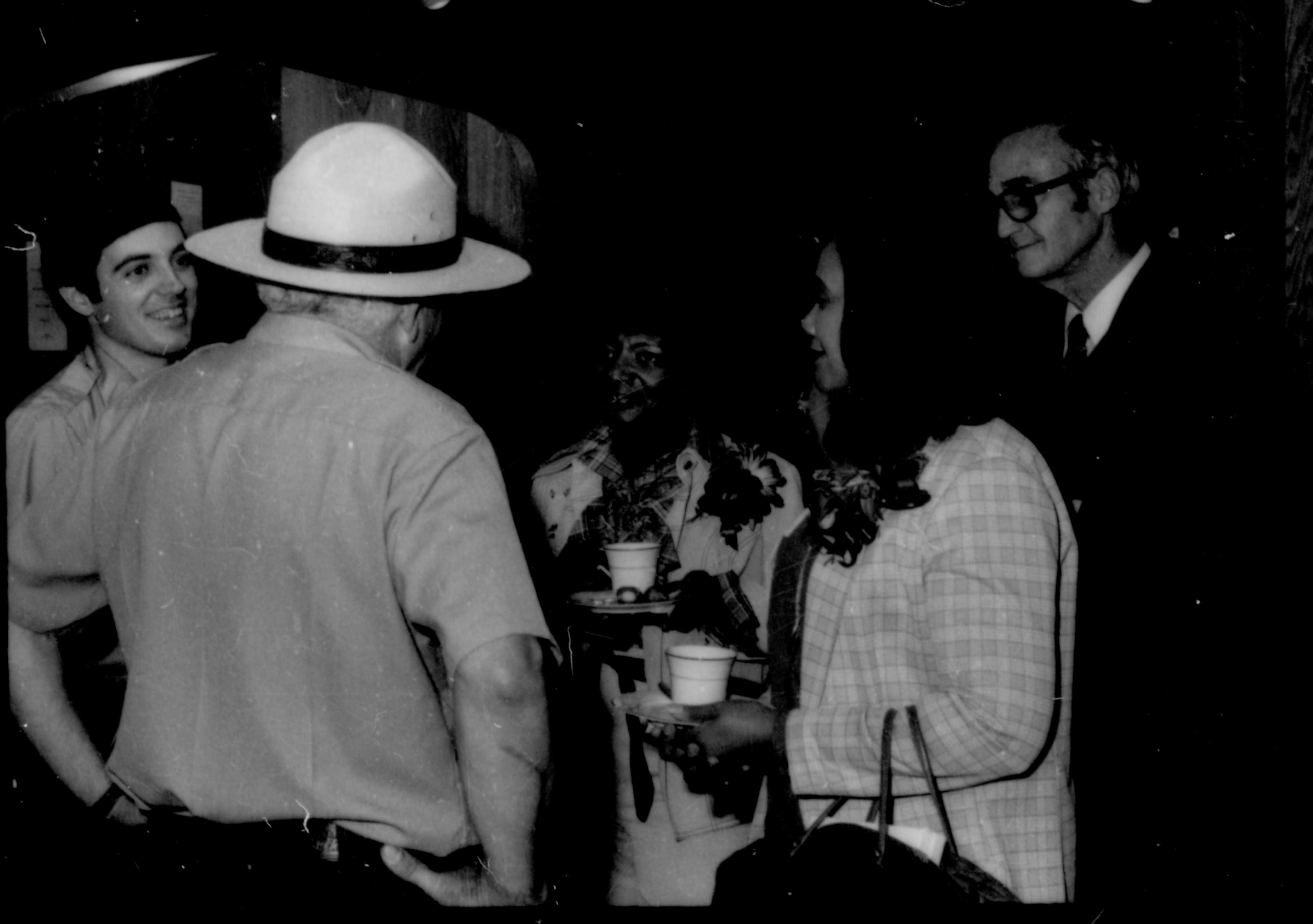 Rangers talking with ladies. Lincoln Home NHS- Coretta King Visit King, visit, reception