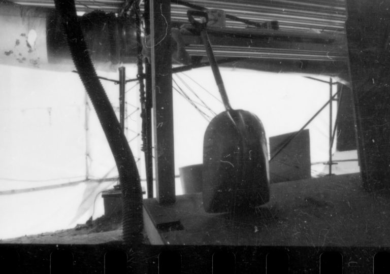 Construction site, shovel Lincoln Home NHS- Lincoln's Birthday 1988, 26 restoration