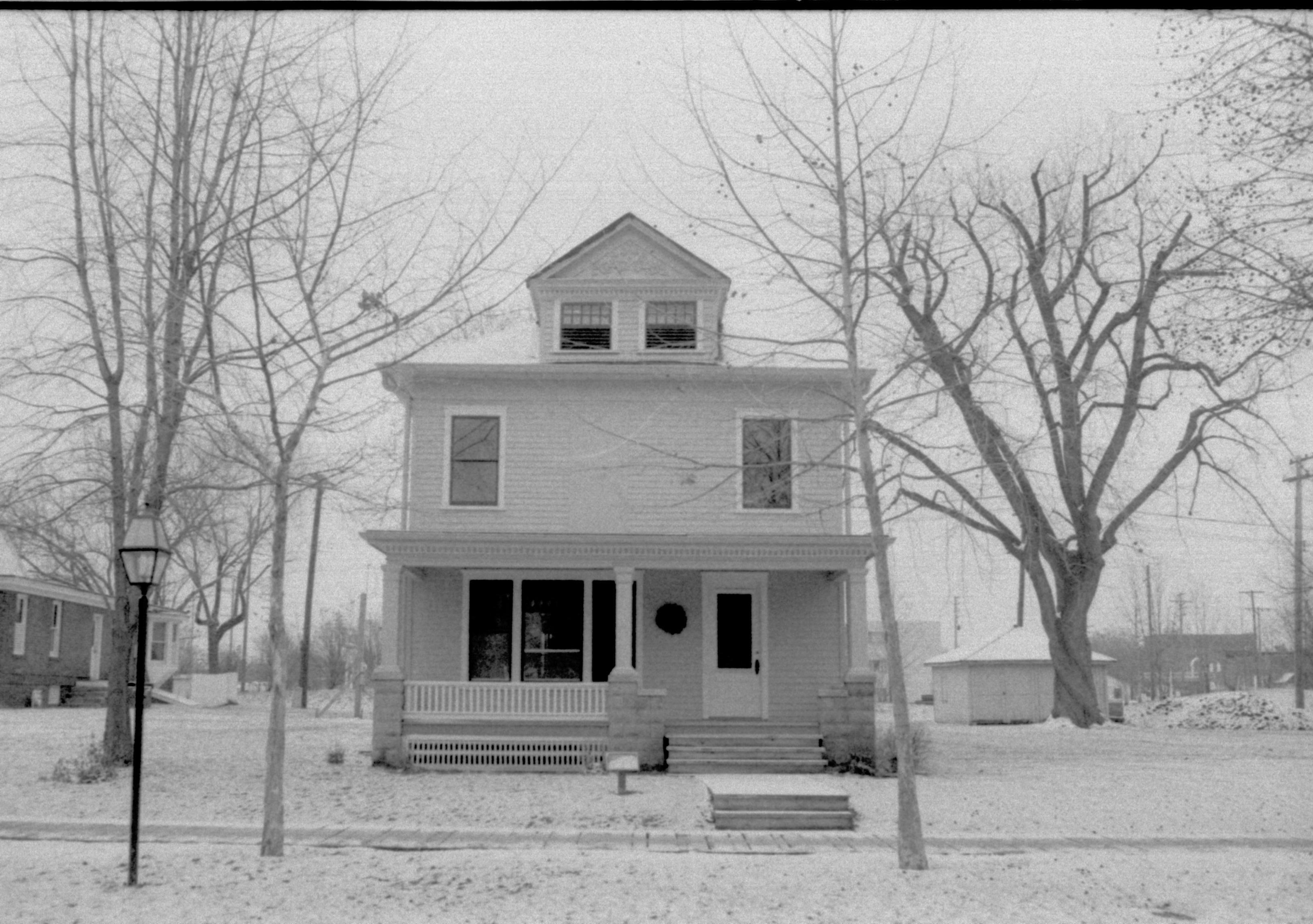 Lincoln Home NHS- Christmas in Lincoln Neighborhood Looking east toward Cook house and lot. Christmas, neighborhood, Cook