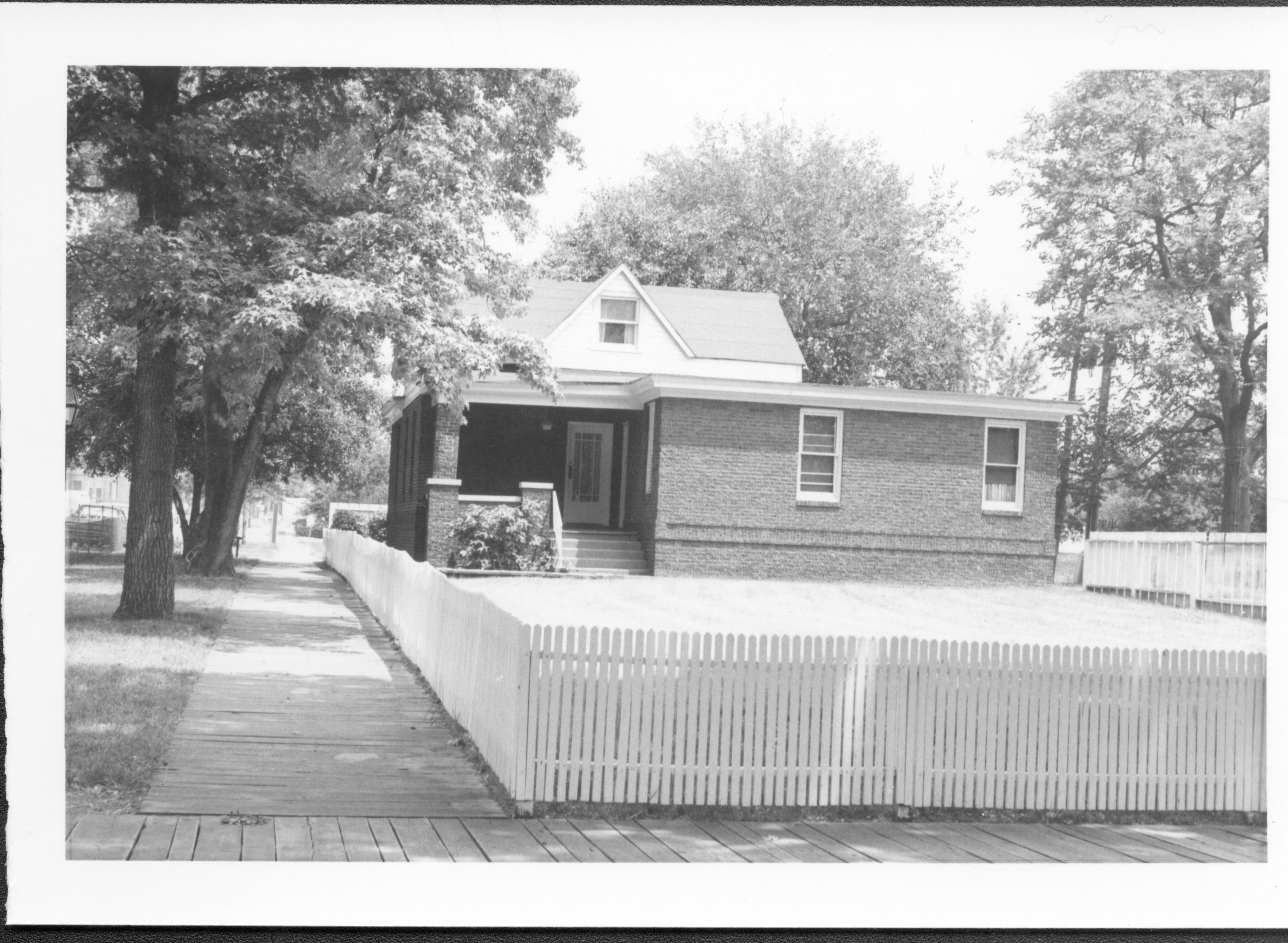 Lincoln Home NHS- Christmas in Lincoln Neighborhood Looking east from 8th Street toward Arnold house and Lot. Pre-restoration. NOT a Christmas image. Christmas, neighborhood, Arnold