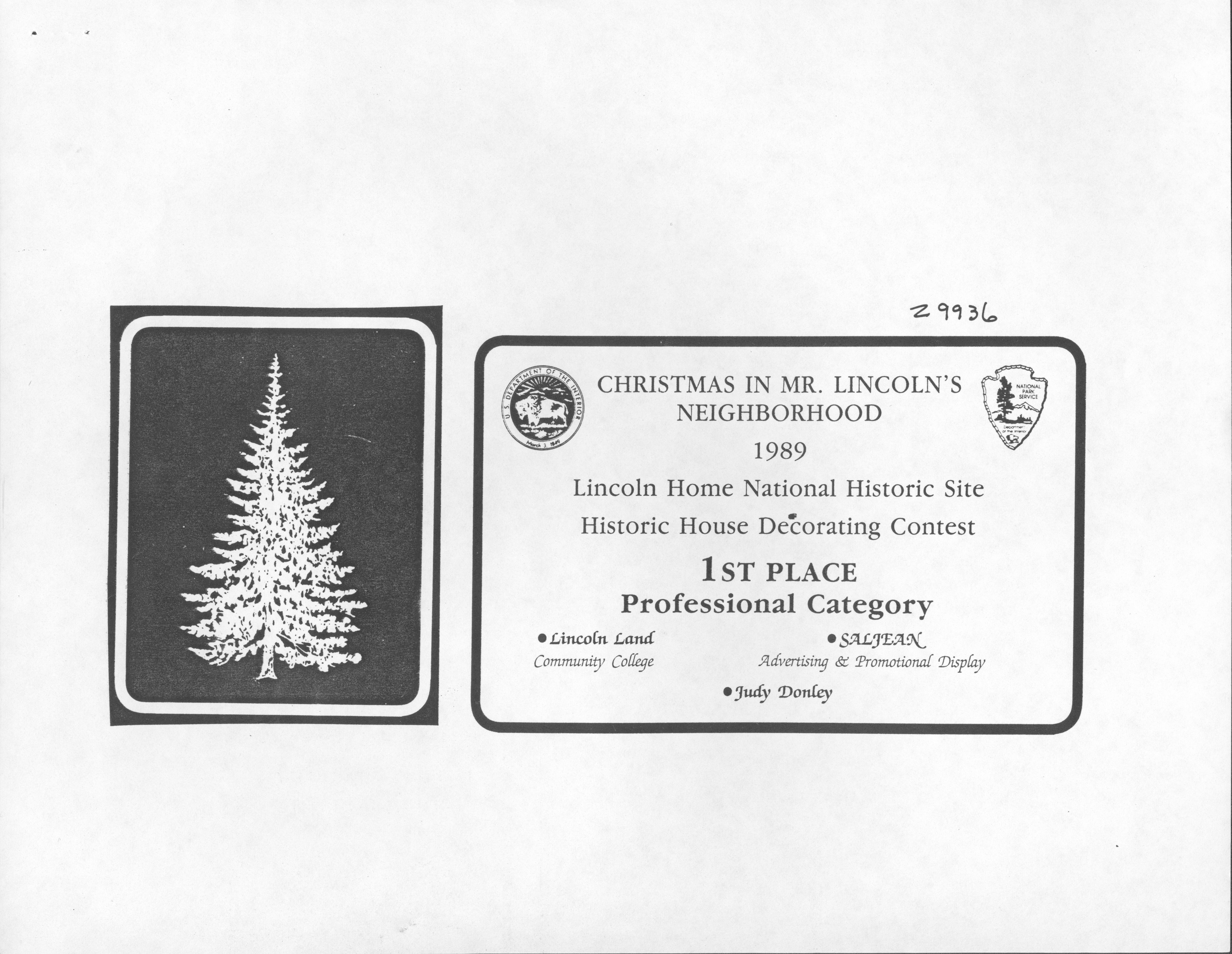 NA Lincoln Home NHS- Christmas in Licoln Neighborhood Awards Ceremony Christmas, neighborhood, ceremony