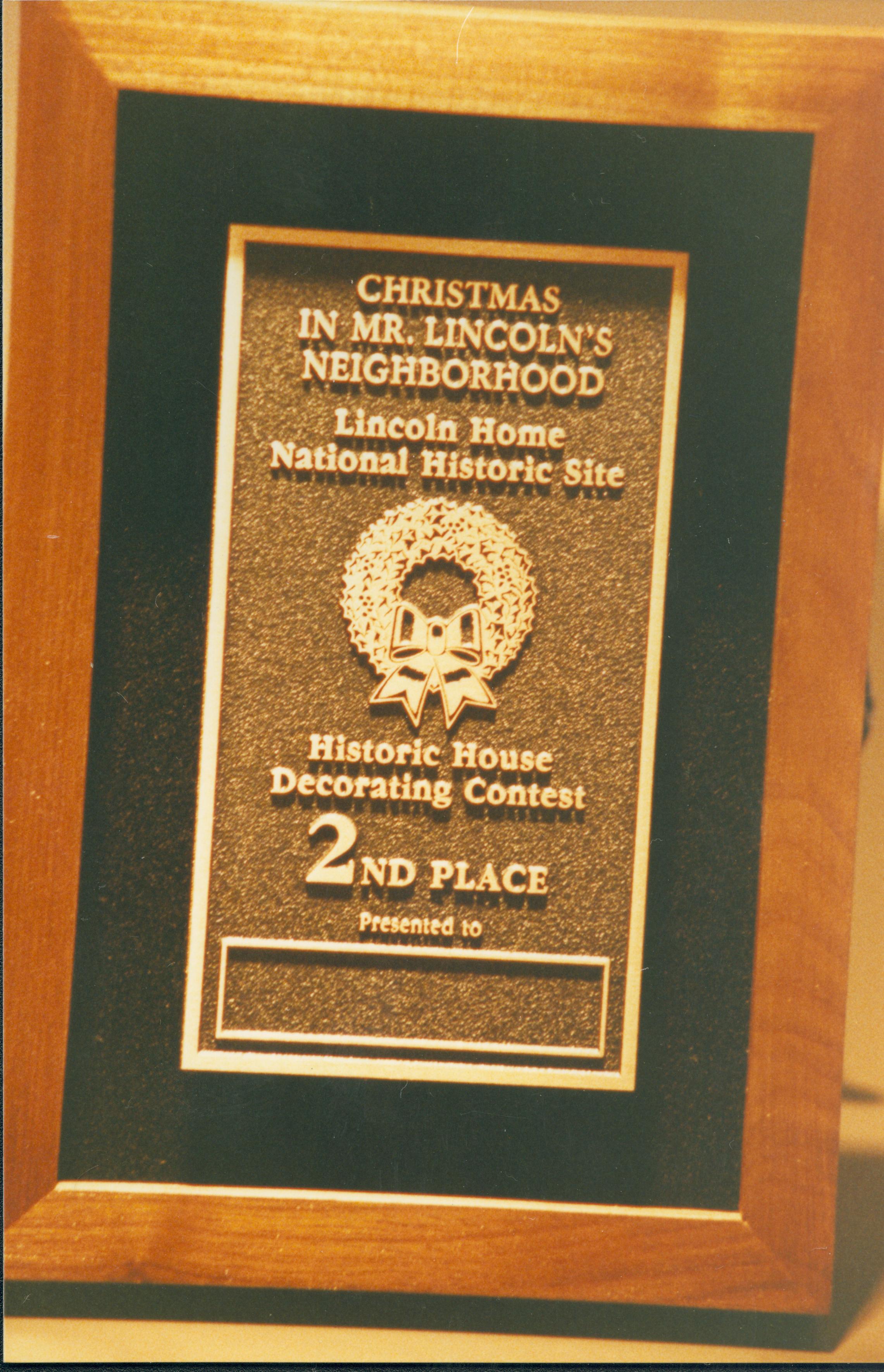 NA Lincoln Home NHS- Christmas in Licoln Neighborhood Awards Ceremony Christmas, neighborhood, ceremony, award