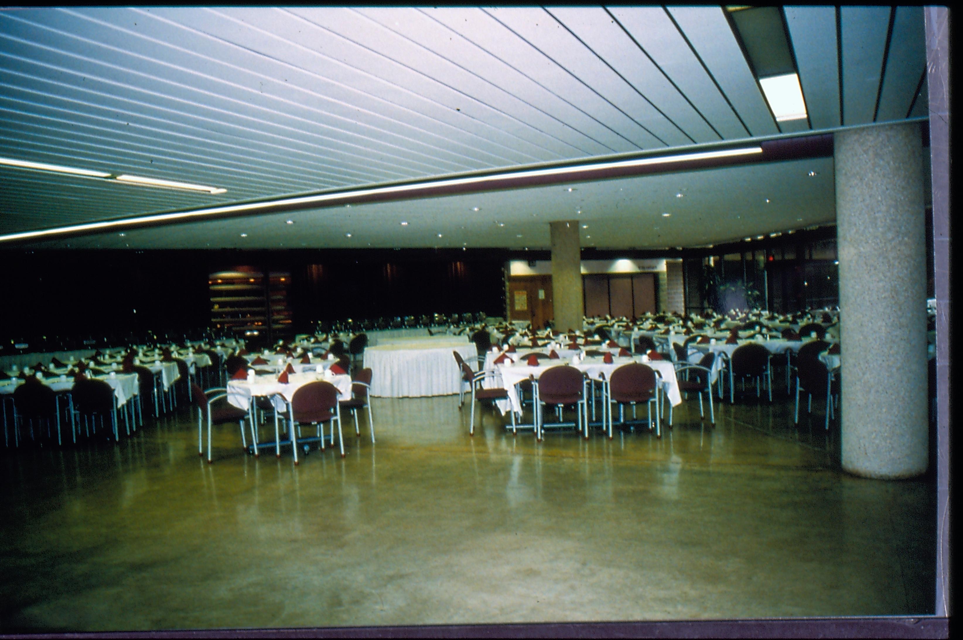 Dining area set up. 1997 Colloq (color slides) Colloquium, 1997