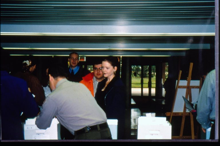 Registration table 1997 Colloq (color slides) Colloquium, 1997