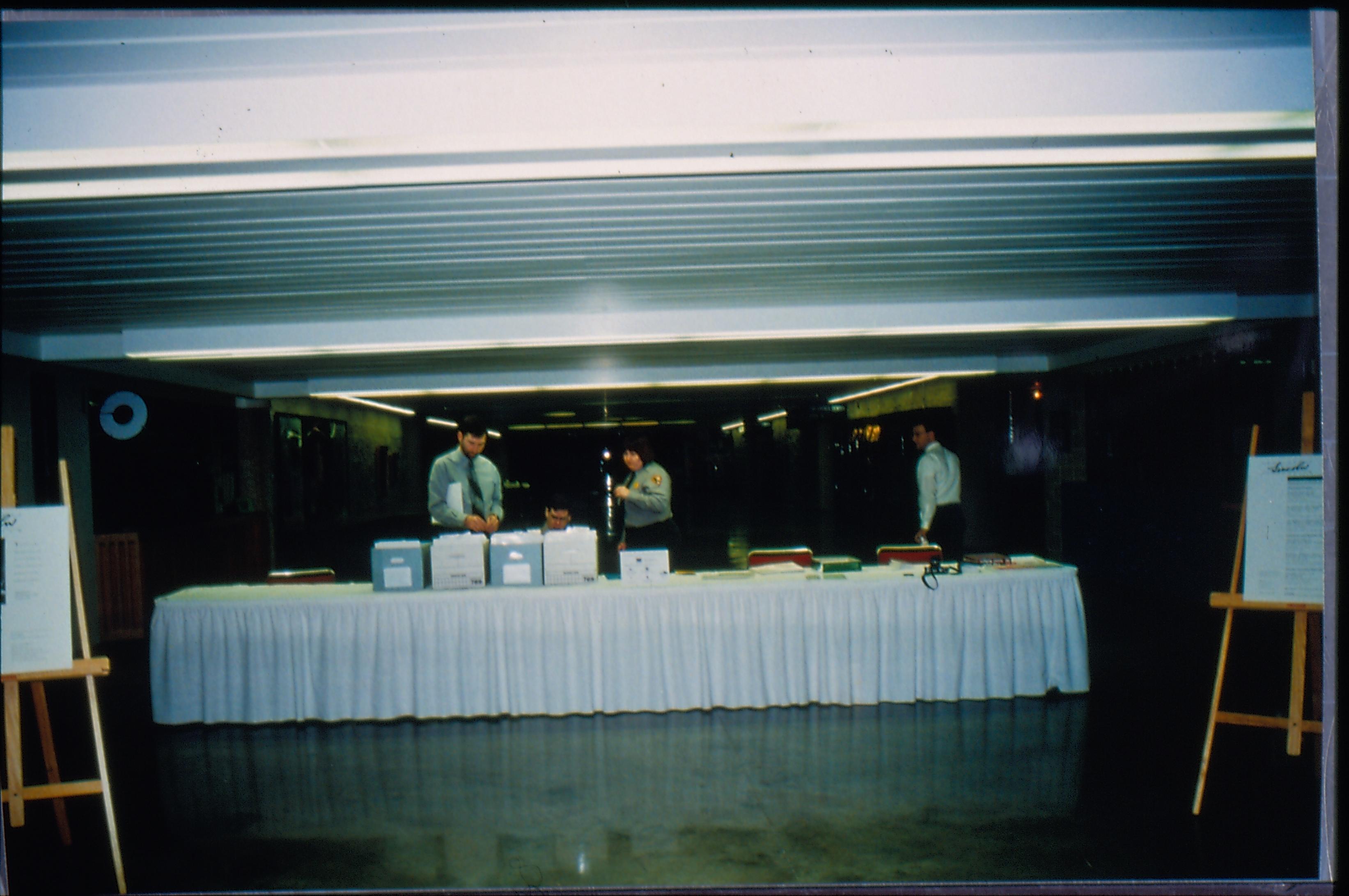Registration table 1997 Colloq (color slides) Colloquium, 1997