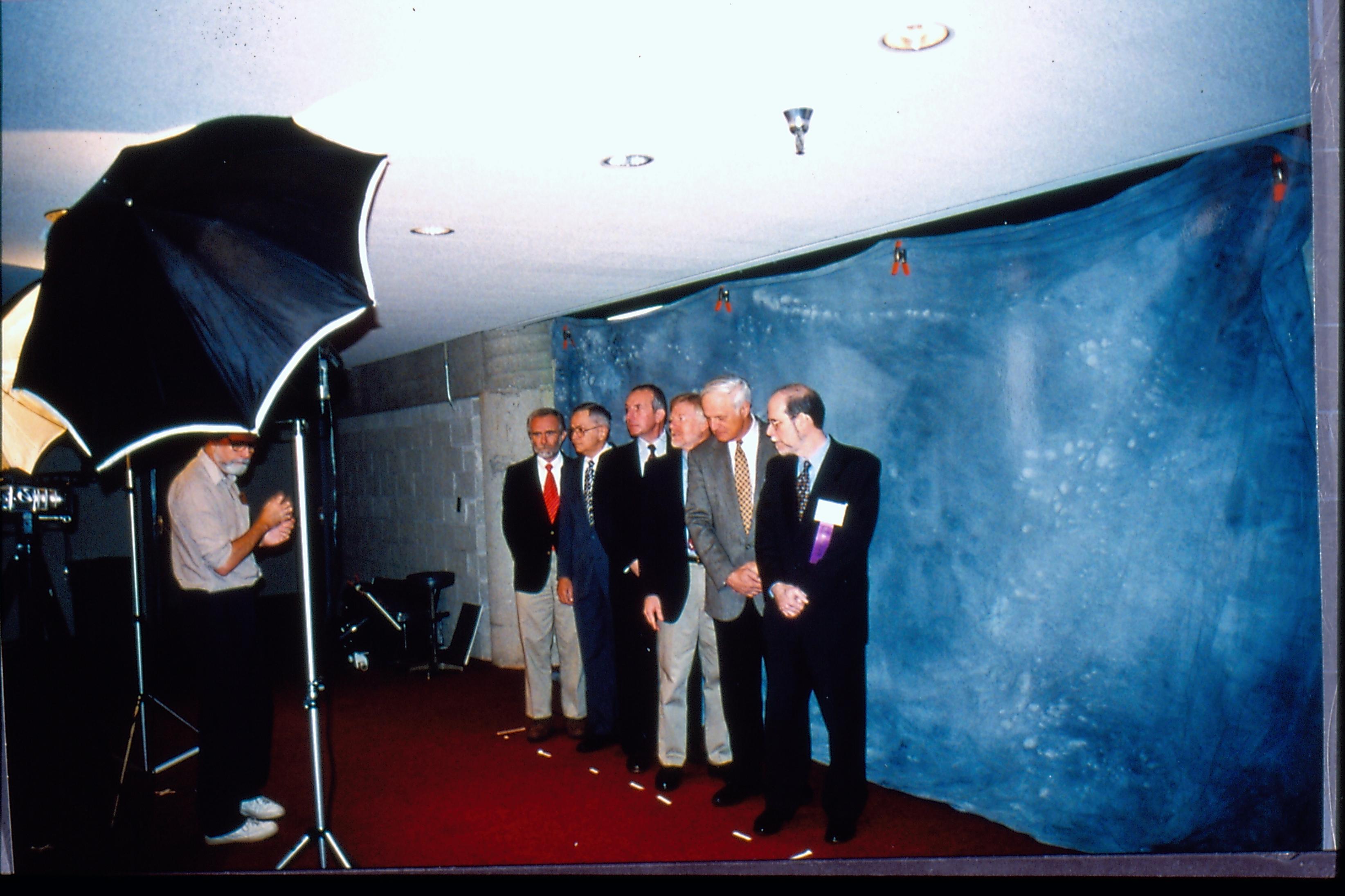 Speakers getting their picture taken 1997 Colloq (color slides) Colloquium, 1997